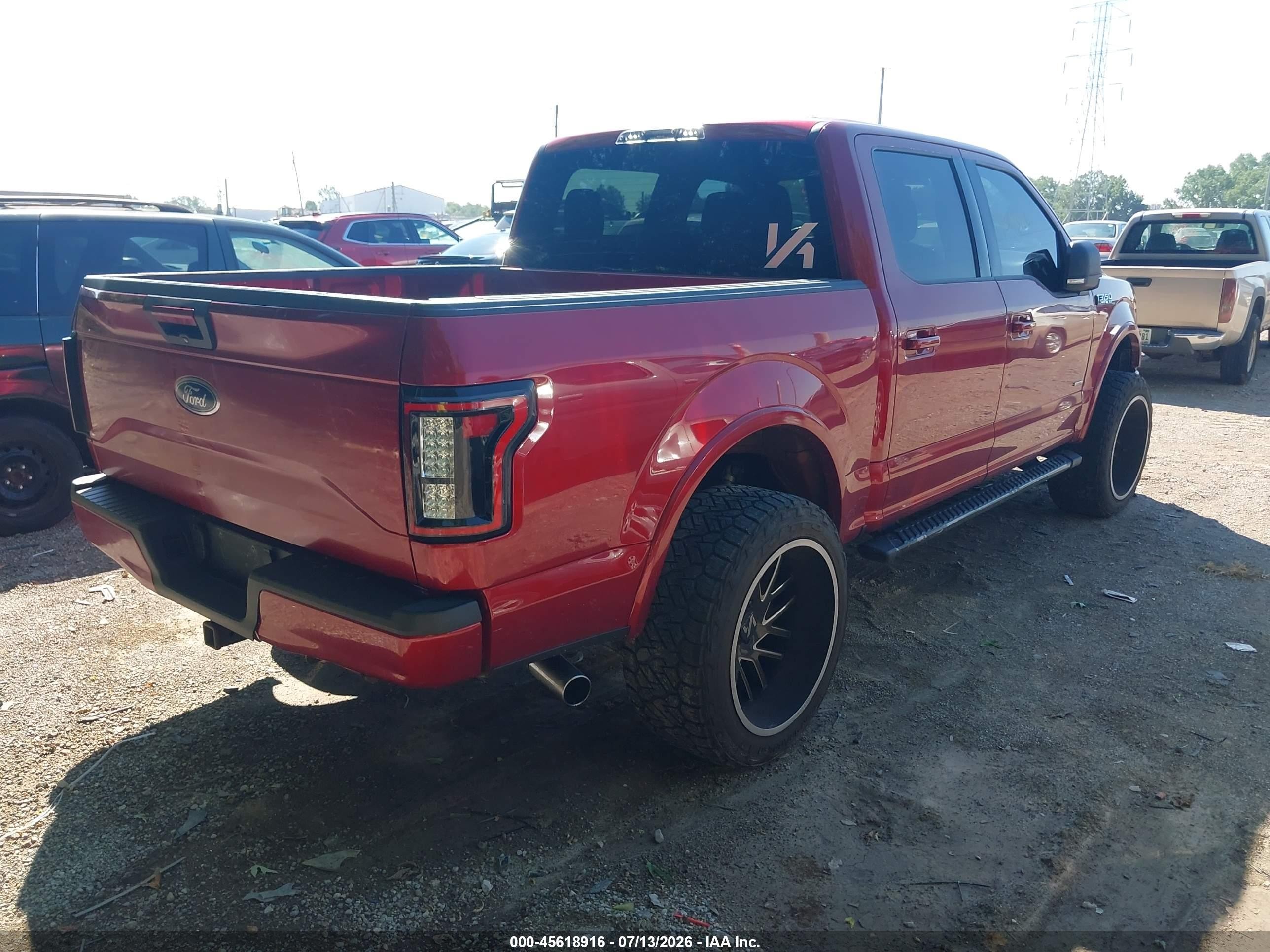 2015 Ford F-150 Xlt Red vin: 1FTEW1EP8FFB60813