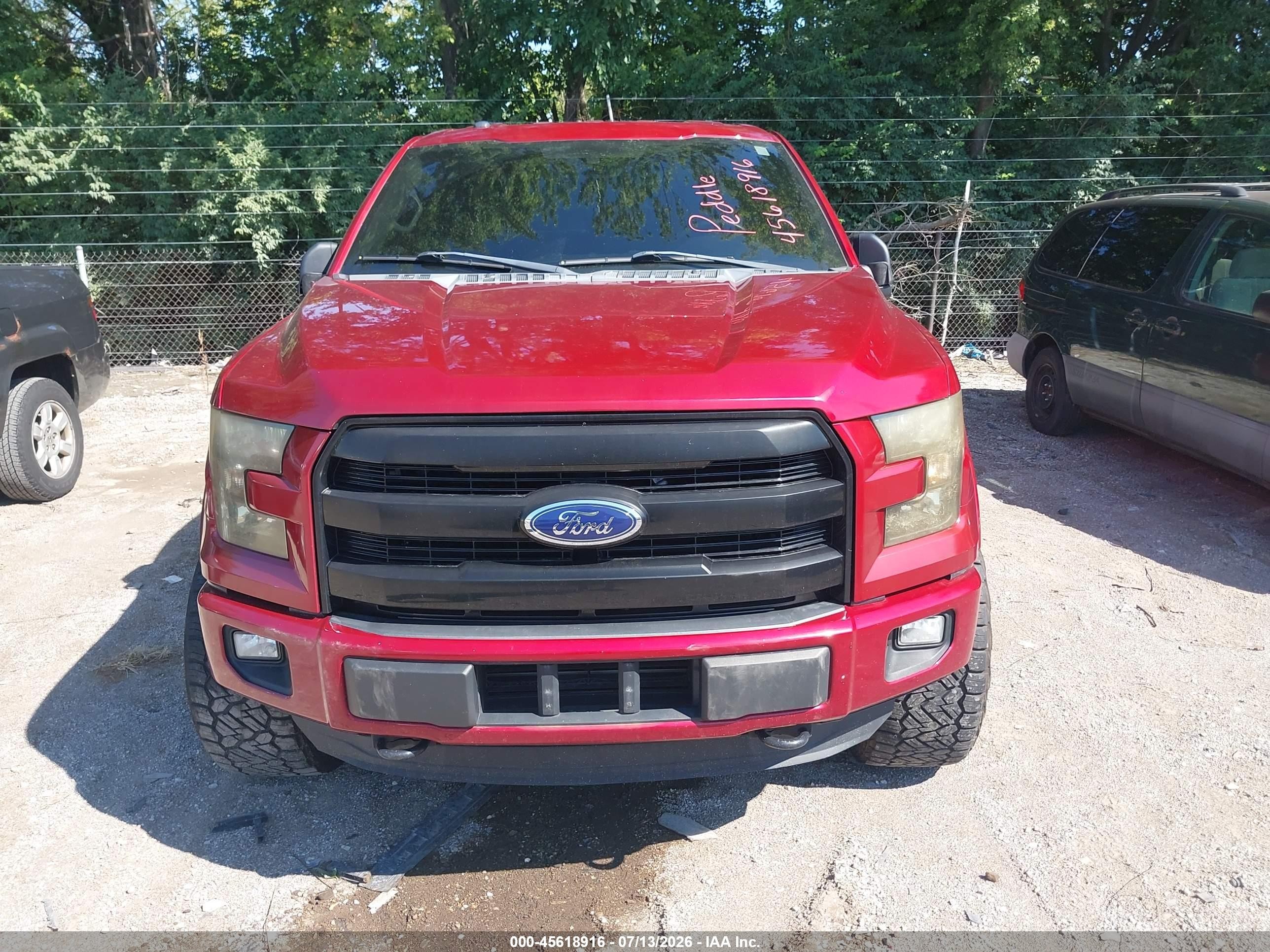 2015 Ford F-150 Xlt Red vin: 1FTEW1EP8FFB60813