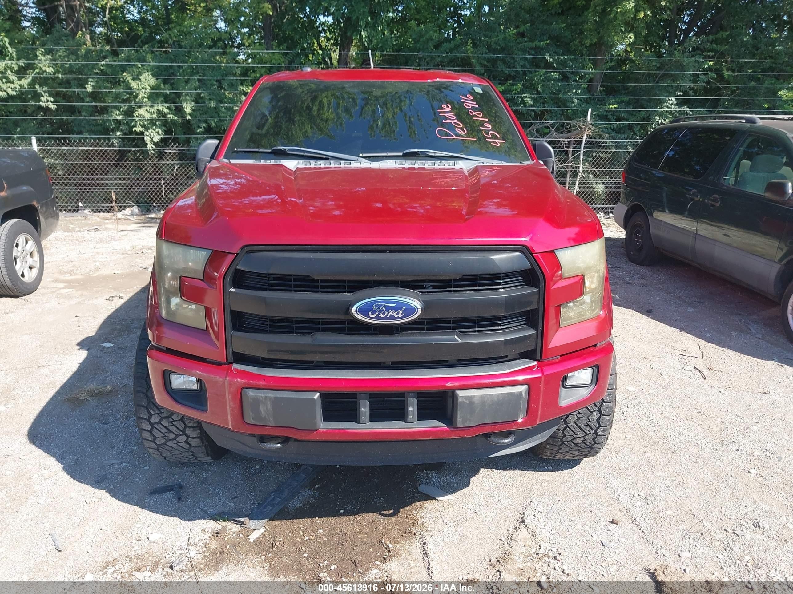 2015 Ford F-150 Xlt Red vin: 1FTEW1EP8FFB60813
