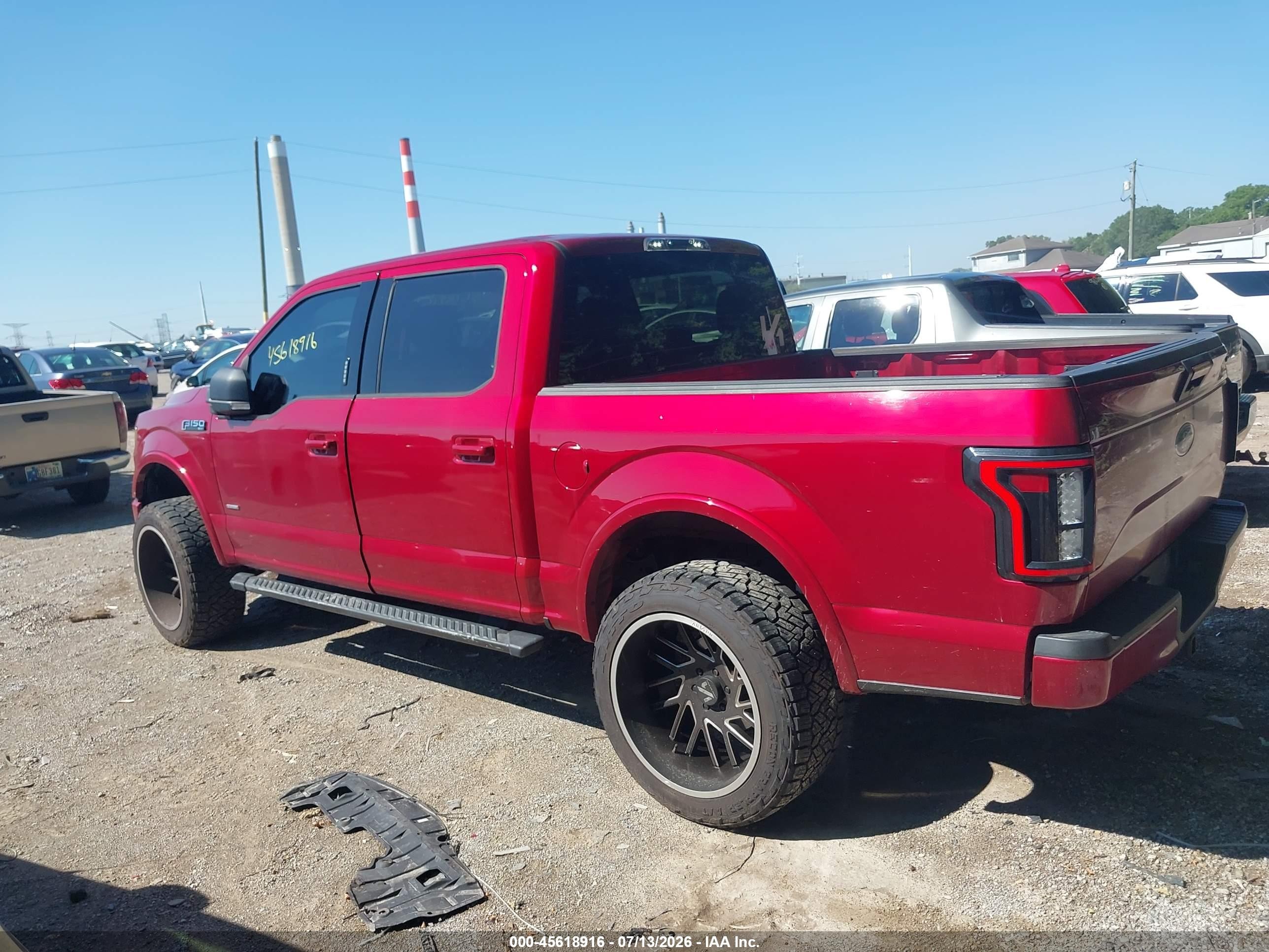 2015 Ford F-150 Xlt Red vin: 1FTEW1EP8FFB60813