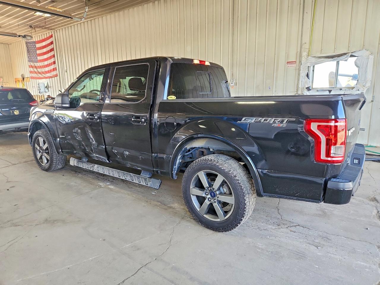 2015 Ford F150 Supercrew Black vin: 1FTEW1EP8FKE57801