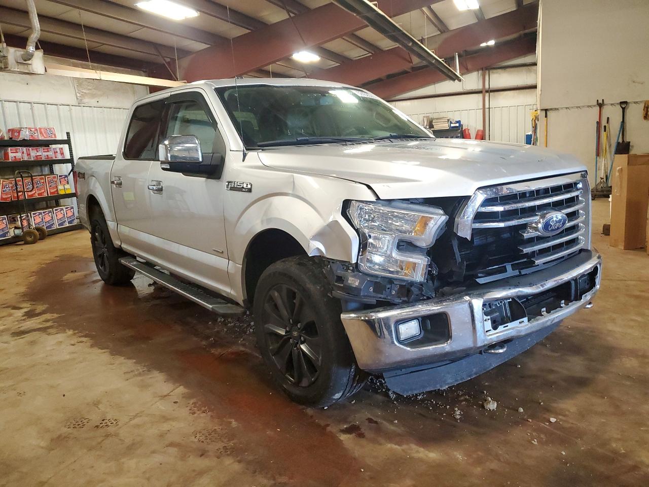 2015 Ford F150 Supercrew Silver vin: 1FTEW1EP8FKF24252