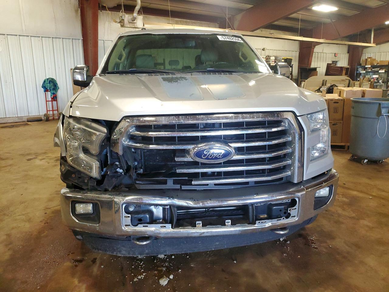 2015 Ford F150 Supercrew Silver vin: 1FTEW1EP8FKF24252