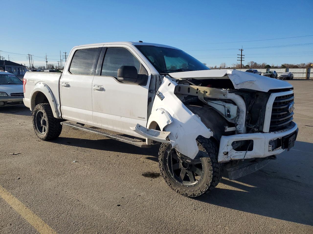 2017 Ford F150 Supercrew Белый vin: 1FTEW1EP8HKC63322