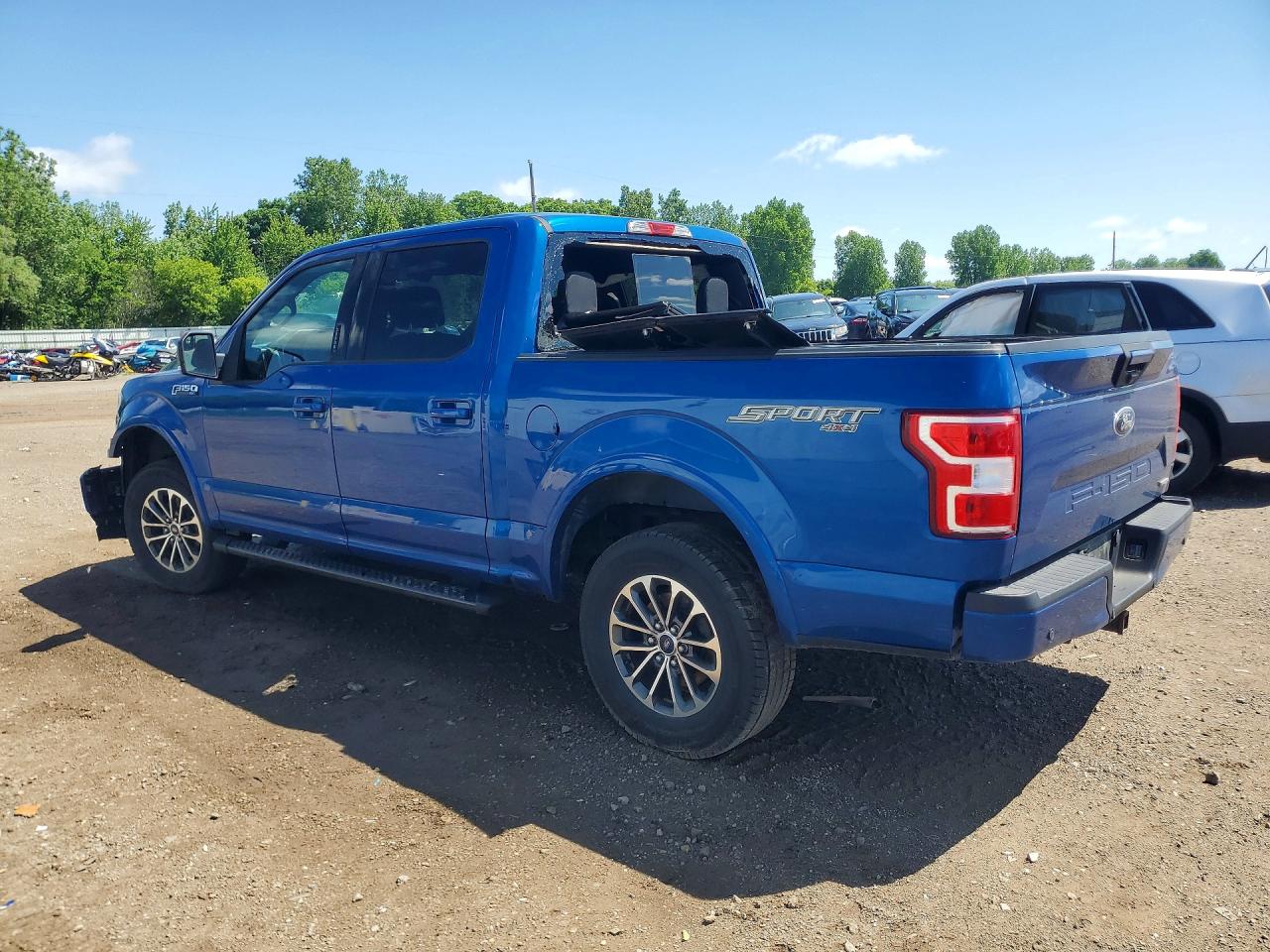2018 Ford F150 Supercrew Blue vin: 1FTEW1EP8JFB55863