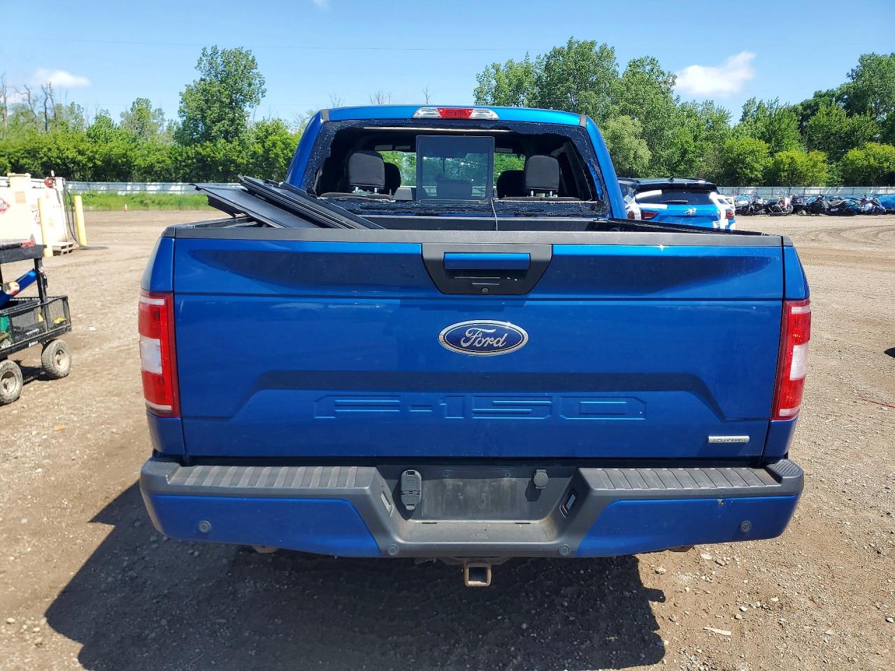 2018 Ford F150 Supercrew Blue vin: 1FTEW1EP8JFB55863