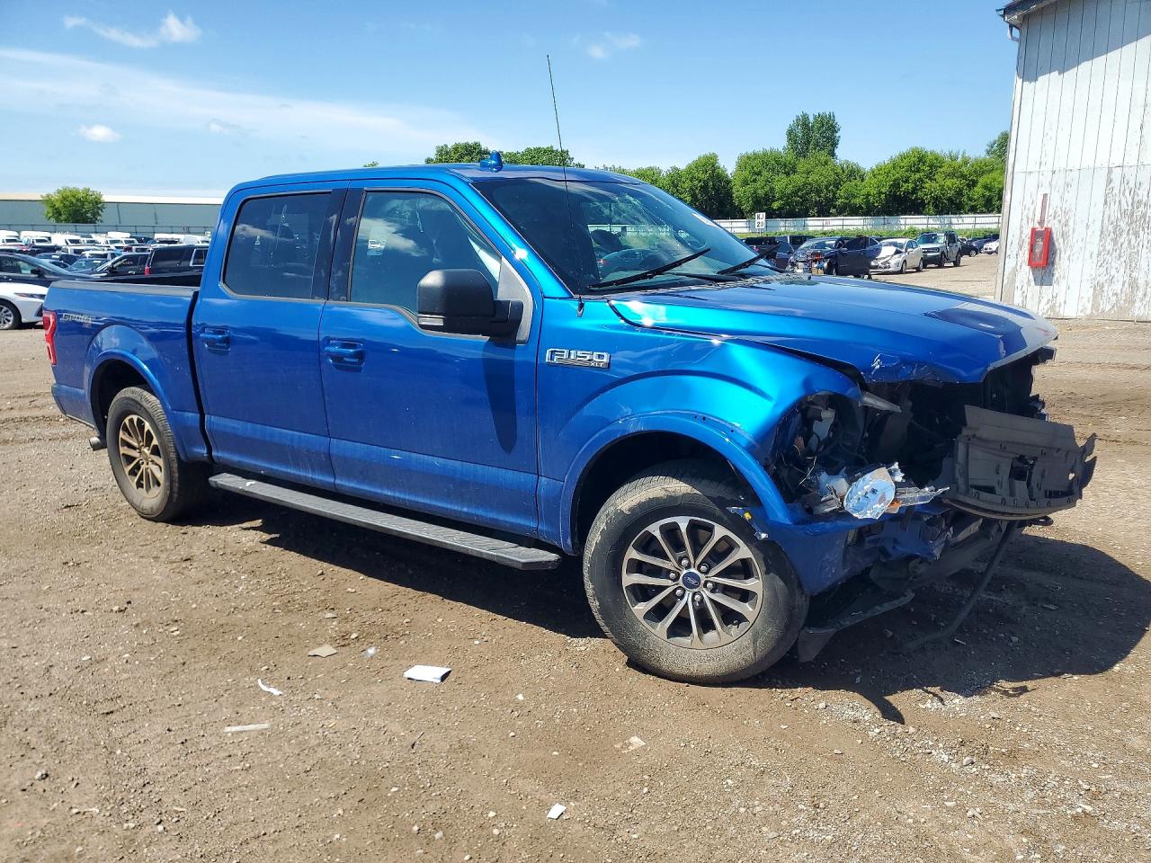 2018 Ford F150 Supercrew Blue vin: 1FTEW1EP8JFB55863