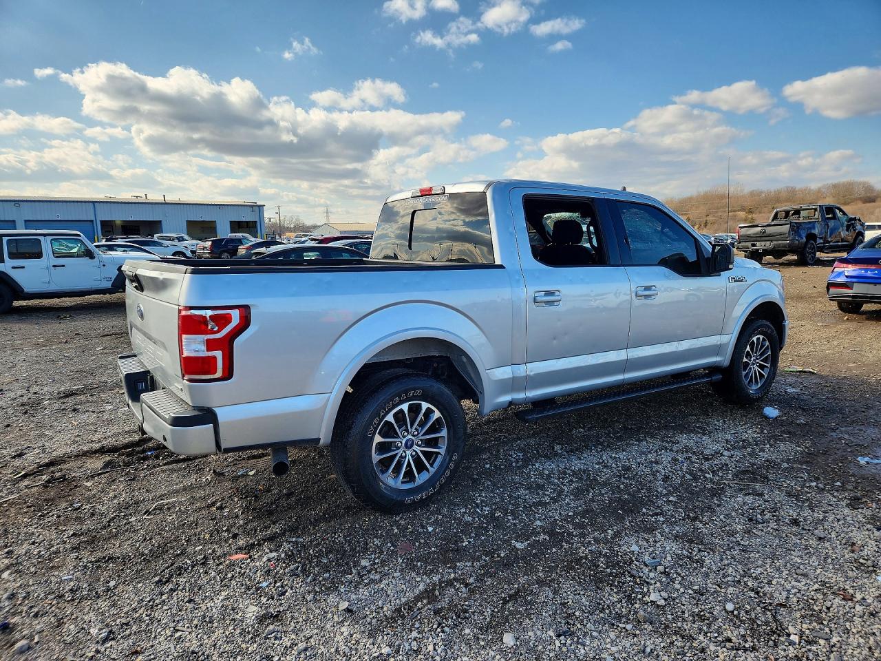 2019 Ford F150 Supercrew Silver vin: 1FTEW1EP8KFC83280