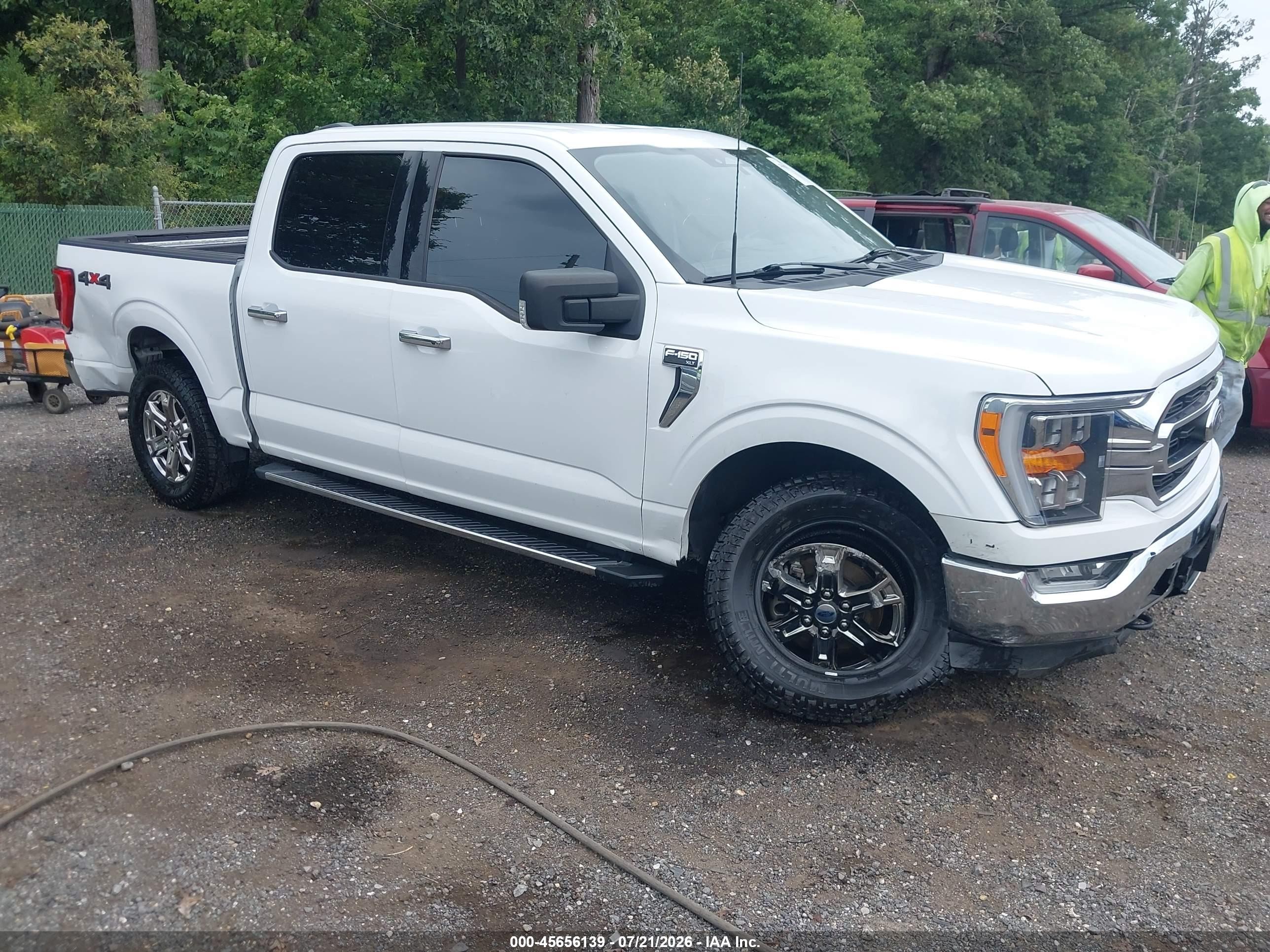 2022 Ford F-150 Xlt White vin: 1FTEW1EP8NFC21298
