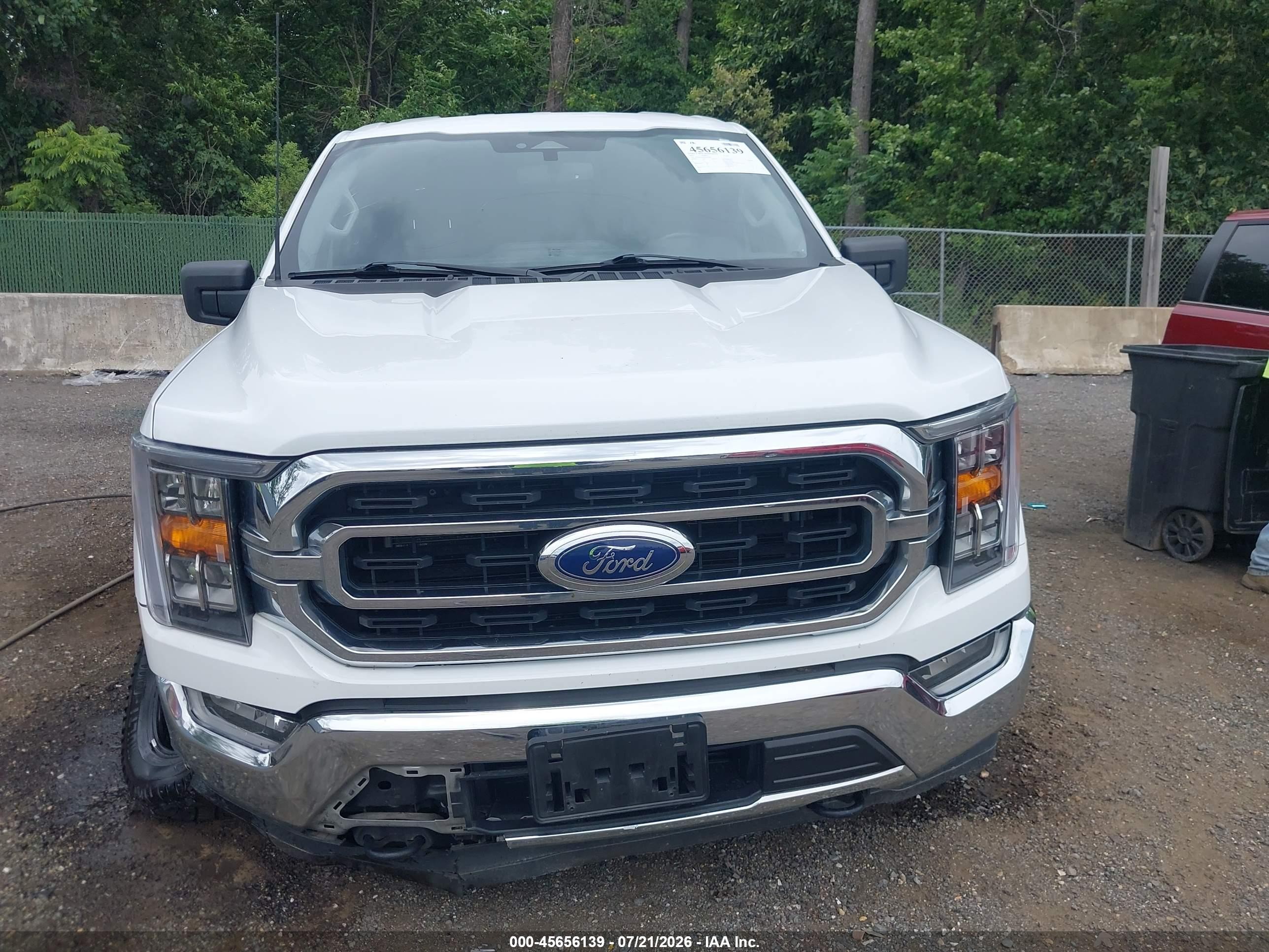 2022 Ford F-150 Xlt White vin: 1FTEW1EP8NFC21298