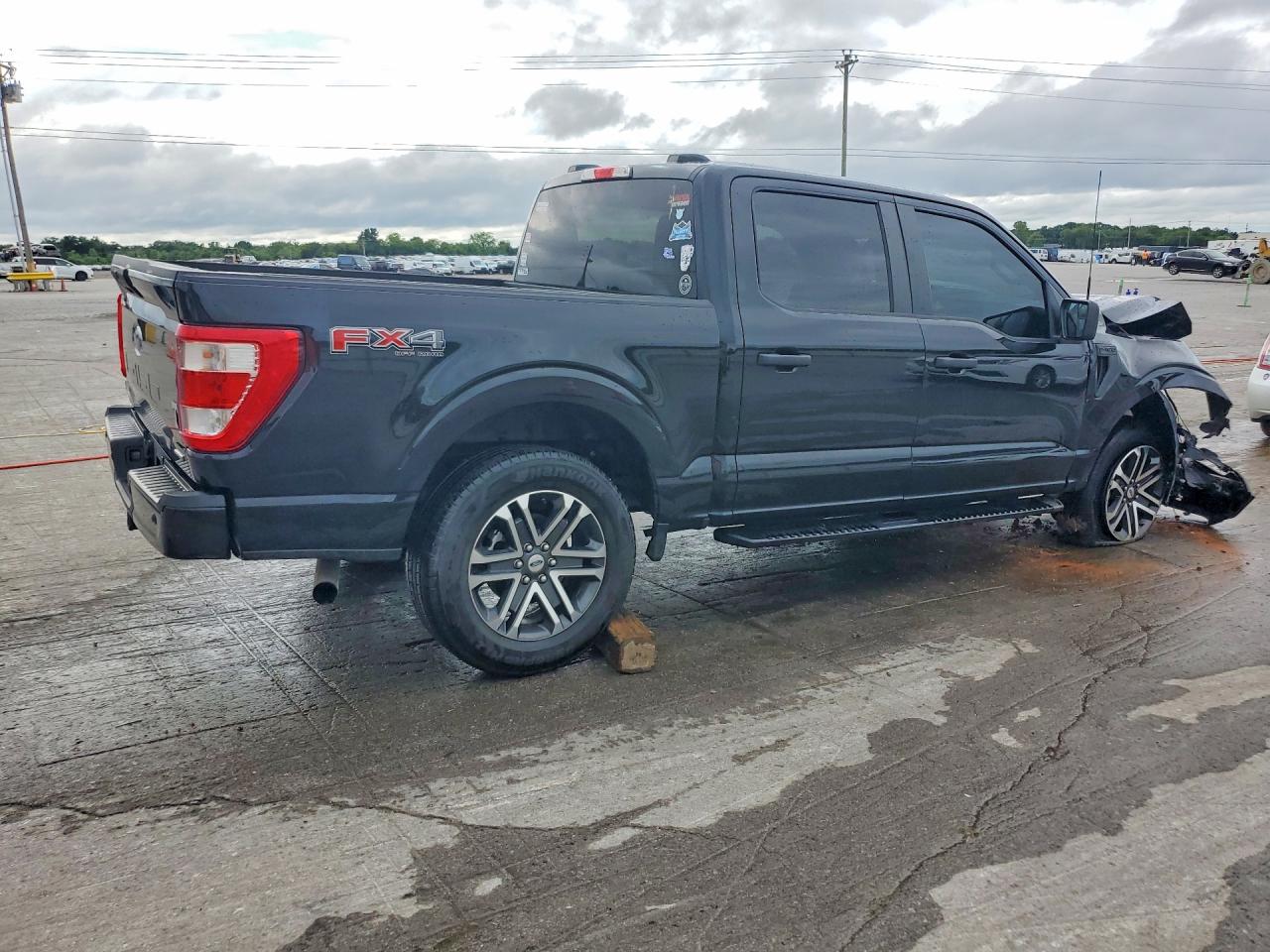 2023 Ford F150 Supercrew Black vin: 1FTEW1EP8PKD64651