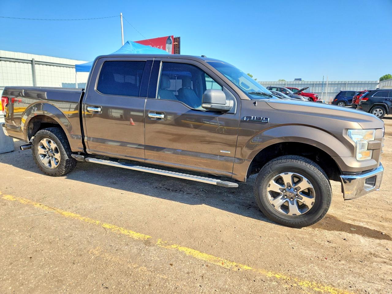 2015 Ford F150 Supercrew Brown vin: 1FTEW1EP9FFA19989