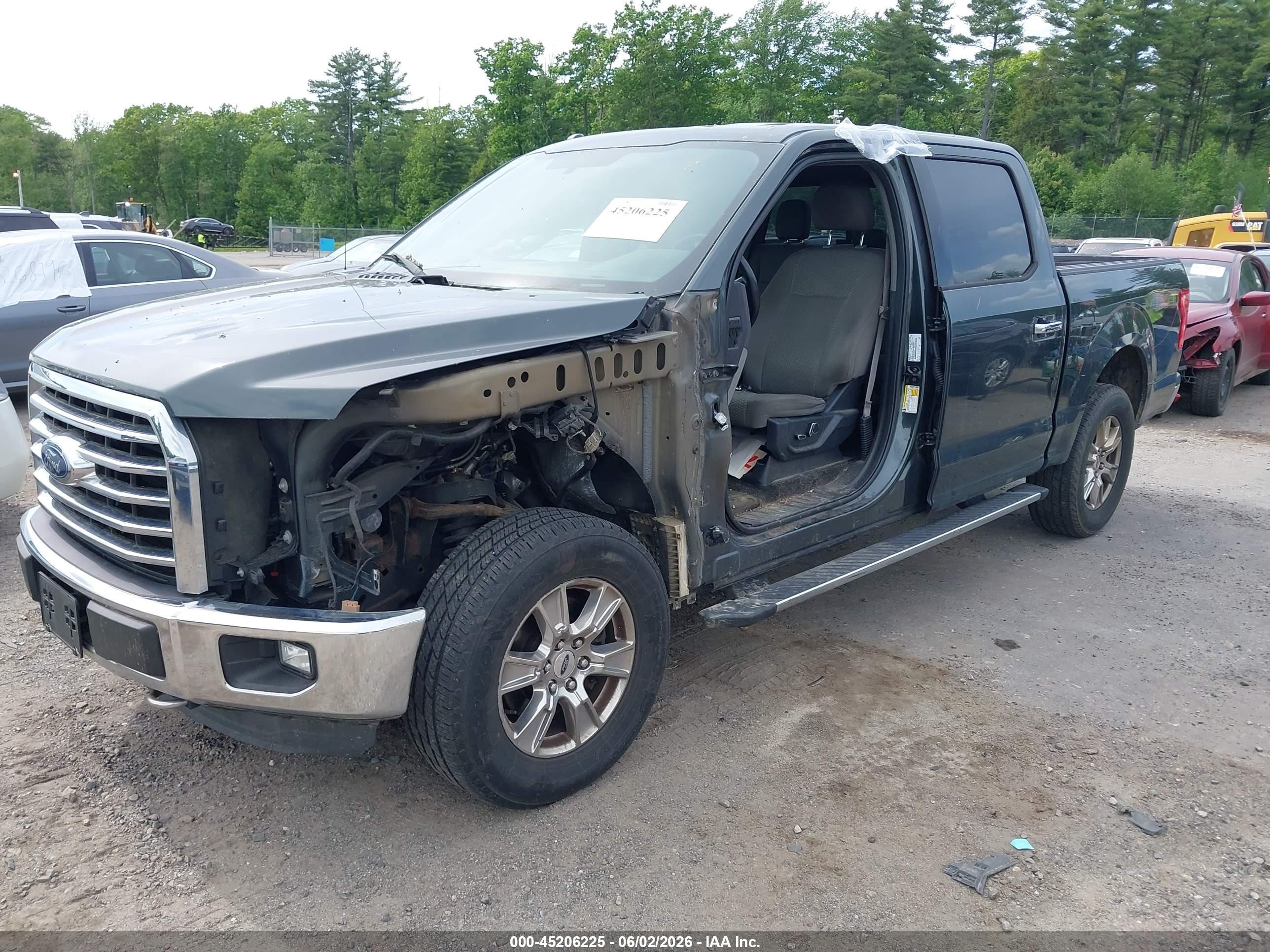2015 Ford F-150 Xlt Green vin: 1FTEW1EP9FFB27870