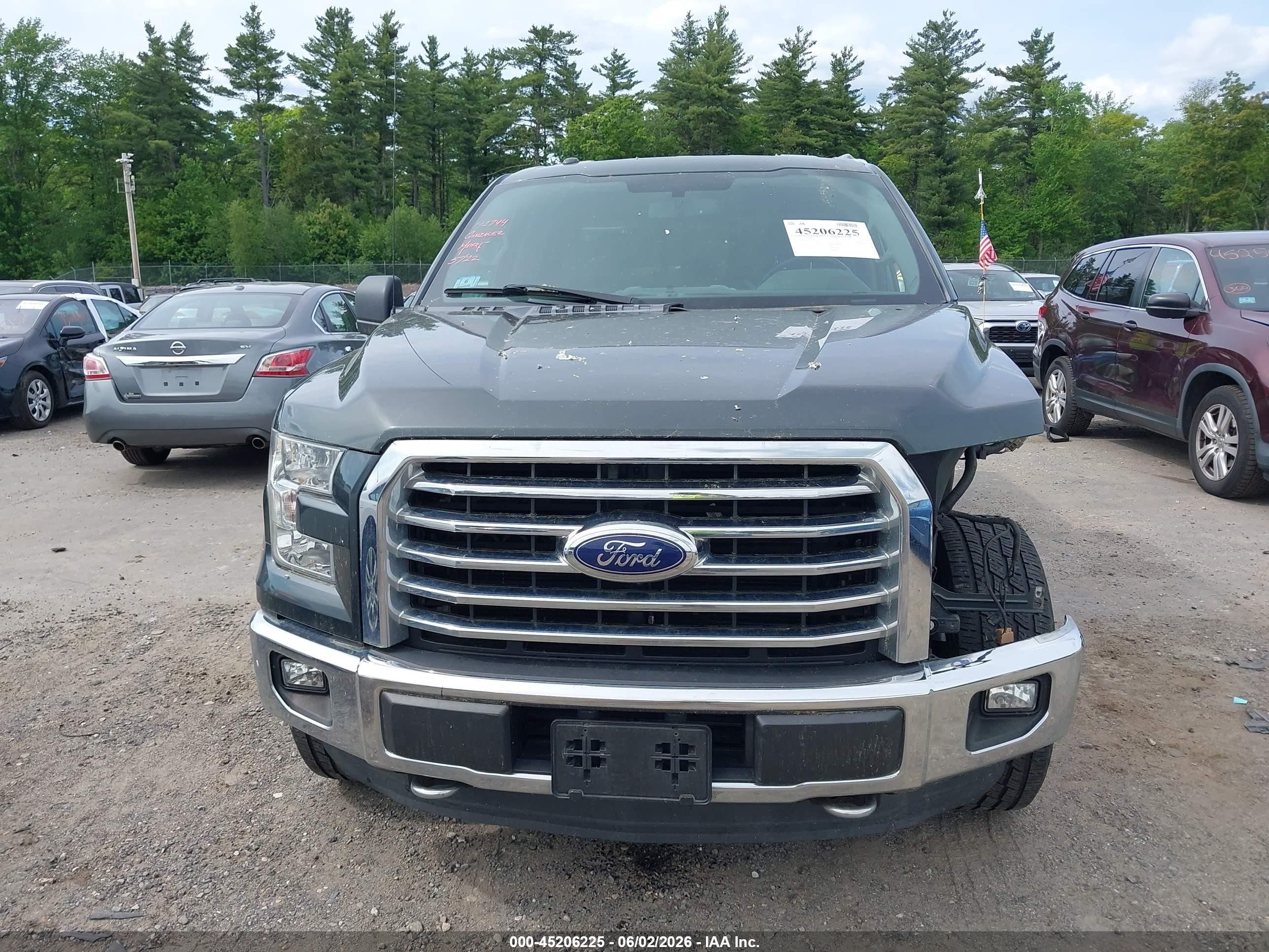 2015 Ford F-150 Xlt Green vin: 1FTEW1EP9FFB27870