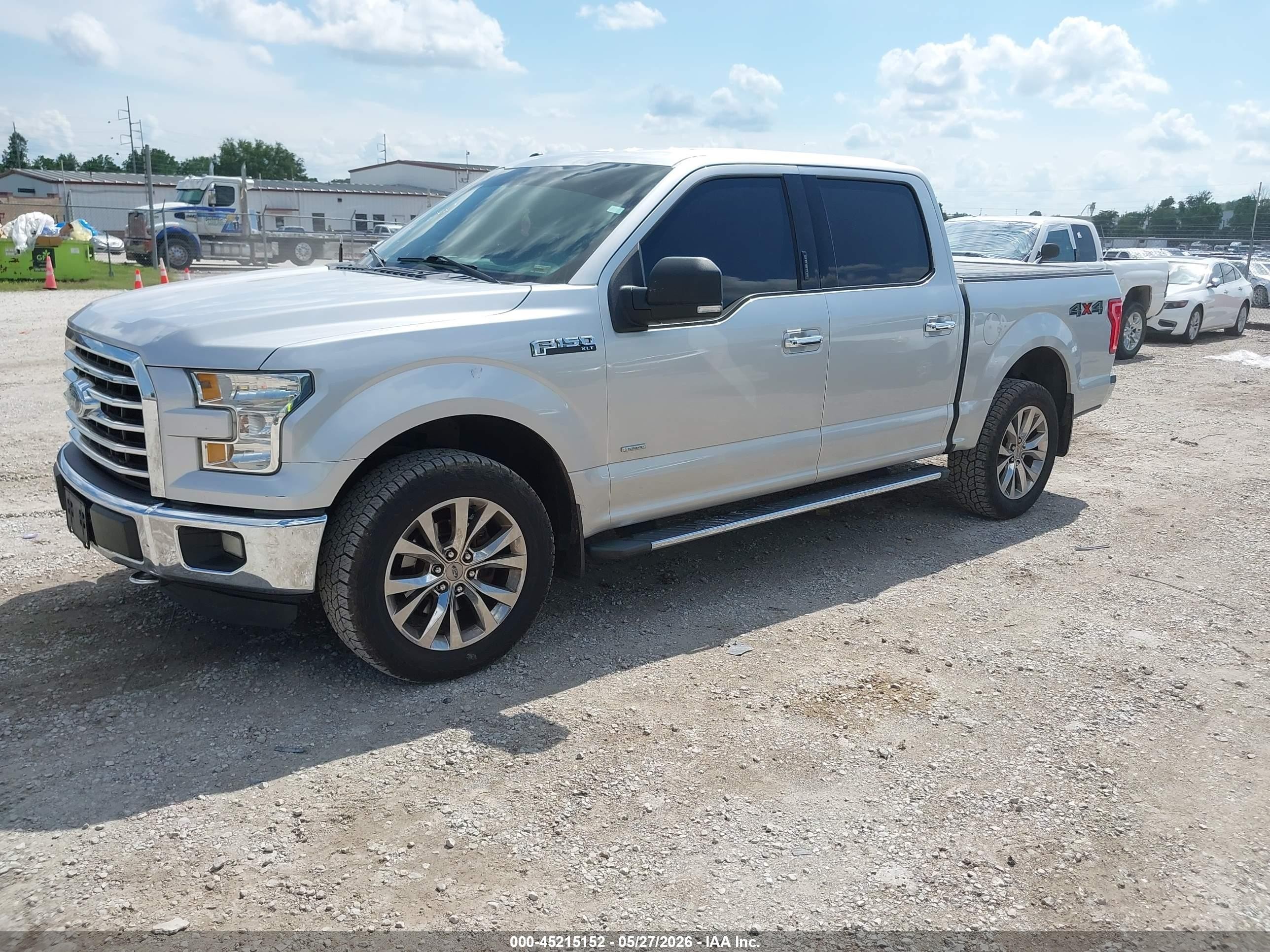 2015 Ford F-150 Xlt Silver vin: 1FTEW1EP9FFB55488