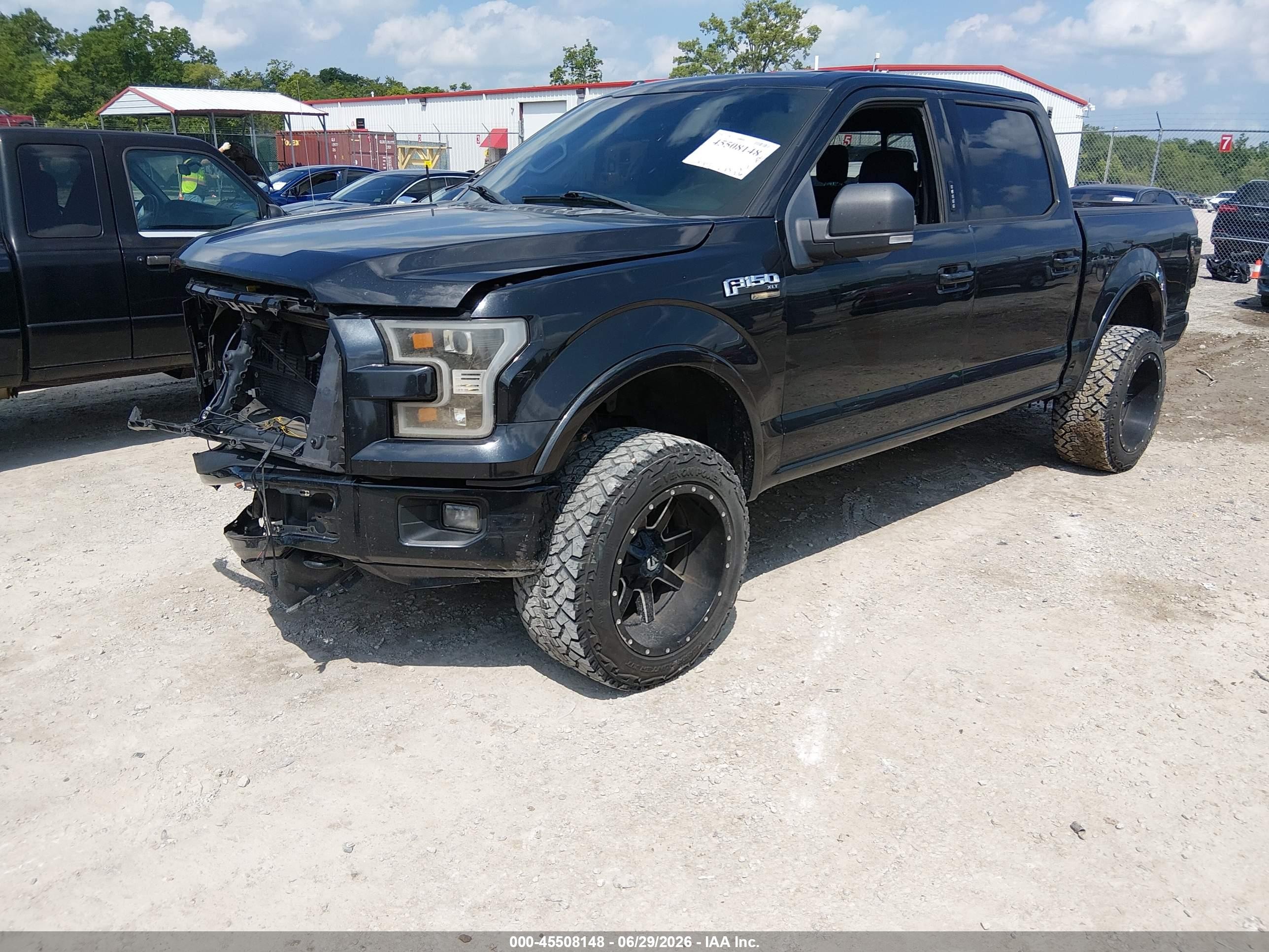2015 Ford F-150 Lariat/xl/xlt Black vin: 1FTEW1EP9FFB68726