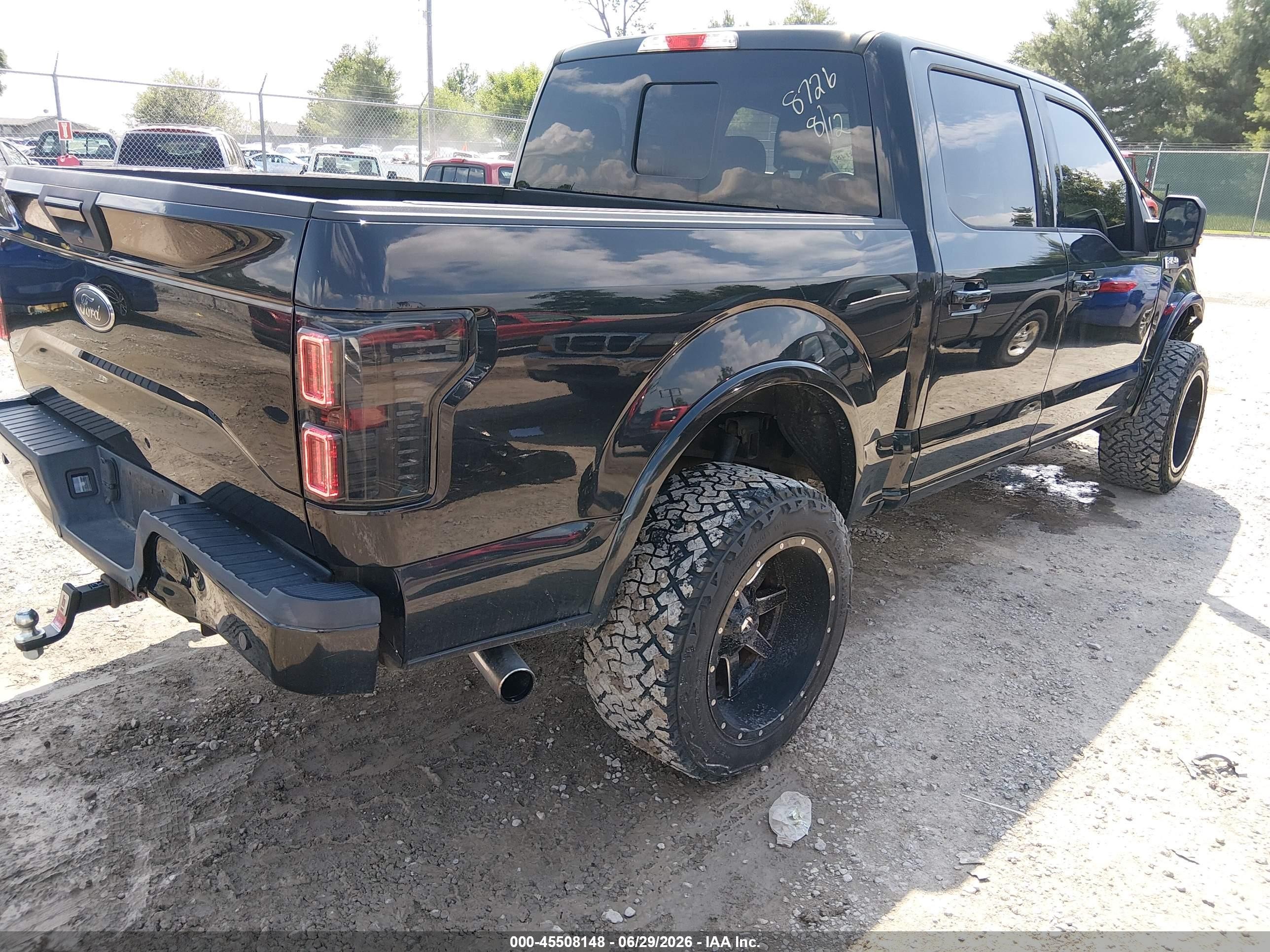 2015 Ford F-150 Lariat/xl/xlt Black vin: 1FTEW1EP9FFB68726