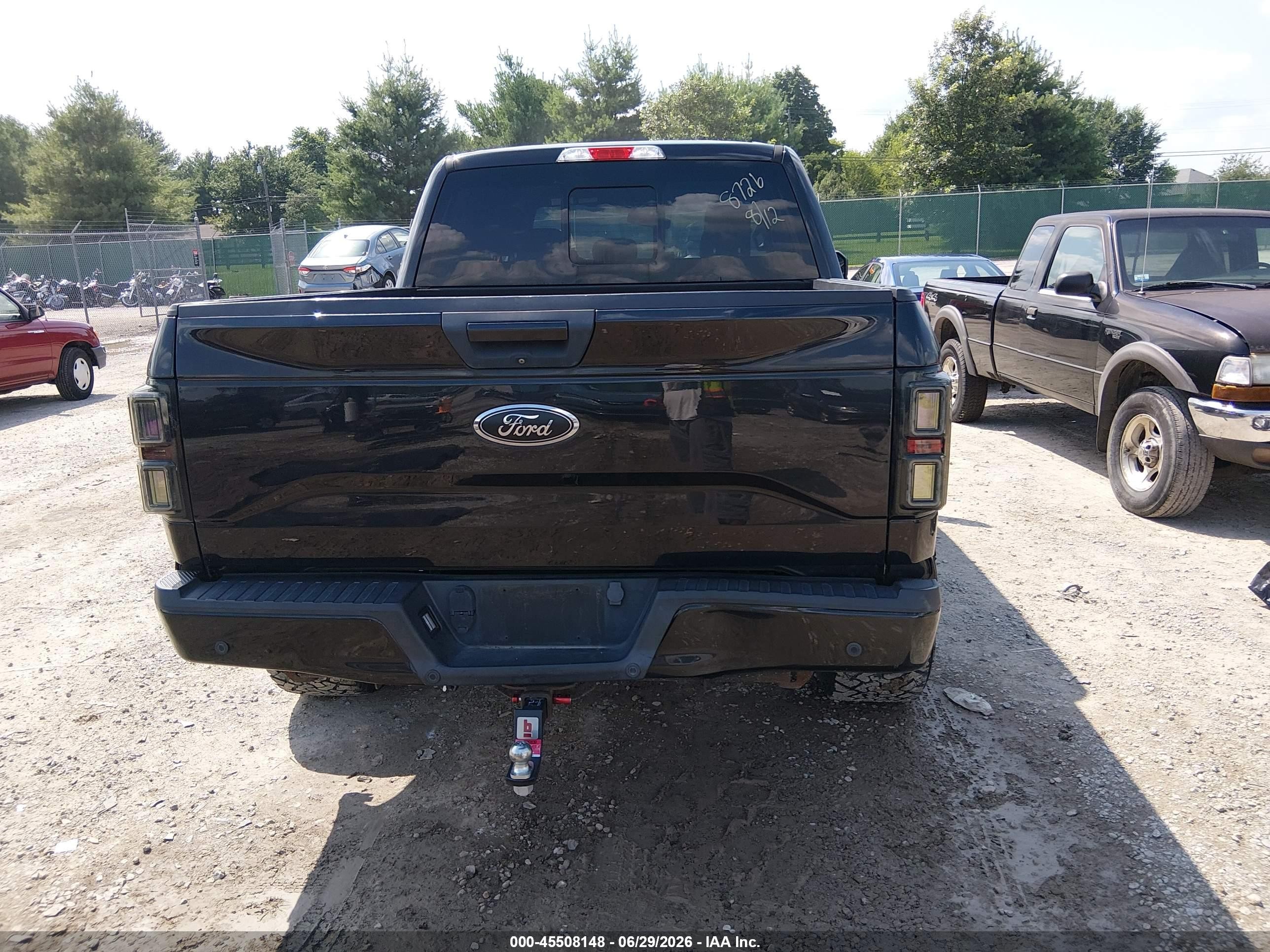 2015 Ford F-150 Lariat/xl/xlt Black vin: 1FTEW1EP9FFB68726
