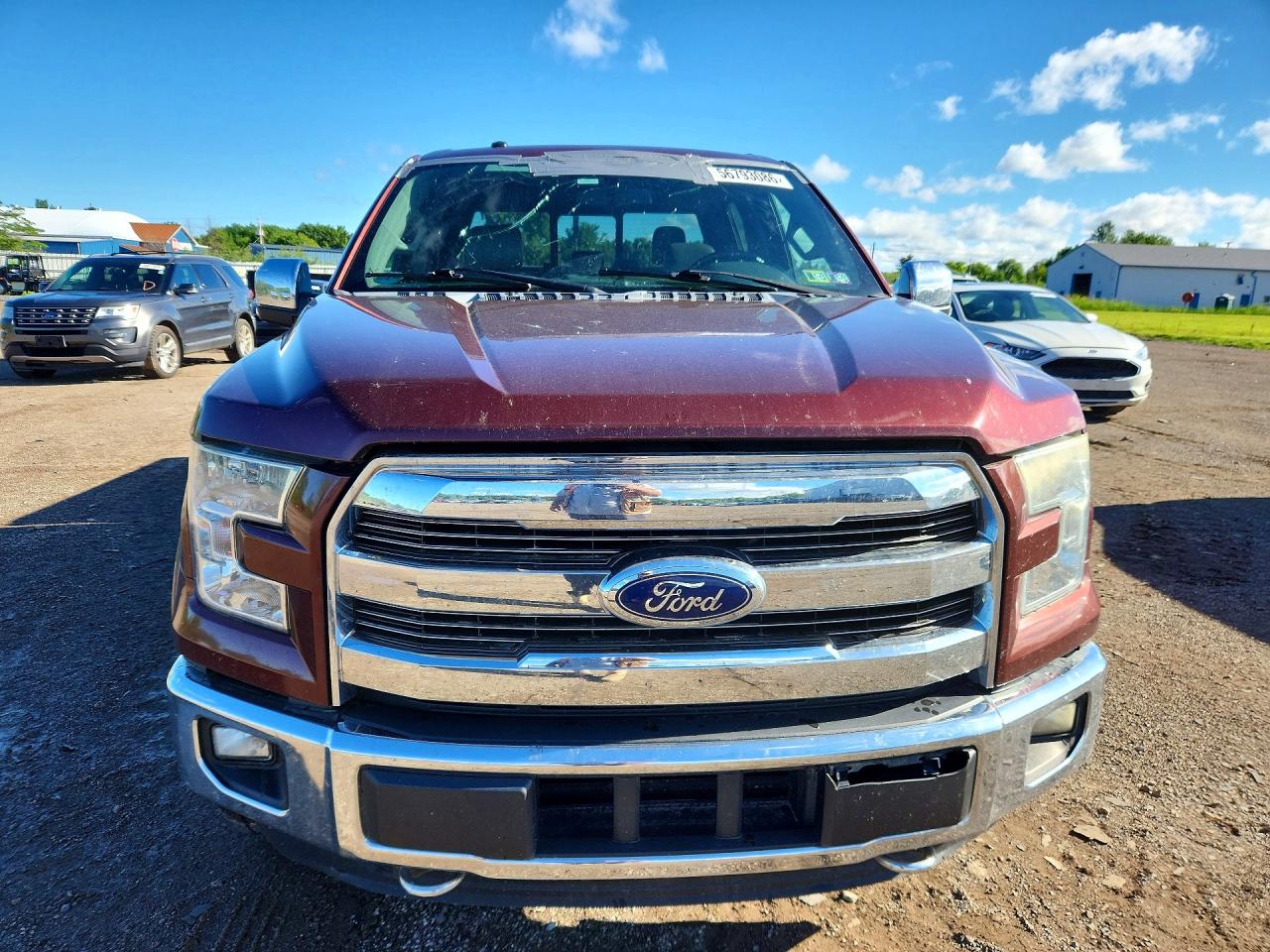 2015 Ford F150 Supercrew Burgundy vin: 1FTEW1EP9FFC50097