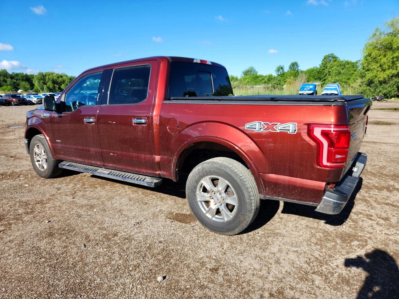 2015 Ford F150 Supercrew Burgundy vin: 1FTEW1EP9FFC50097