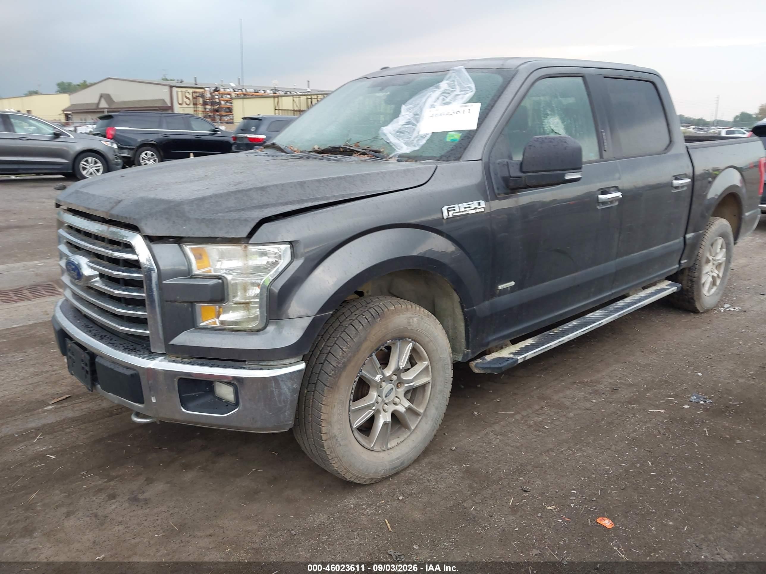 2015 Ford F-150 Xlt Gray vin: 1FTEW1EP9FFC50908