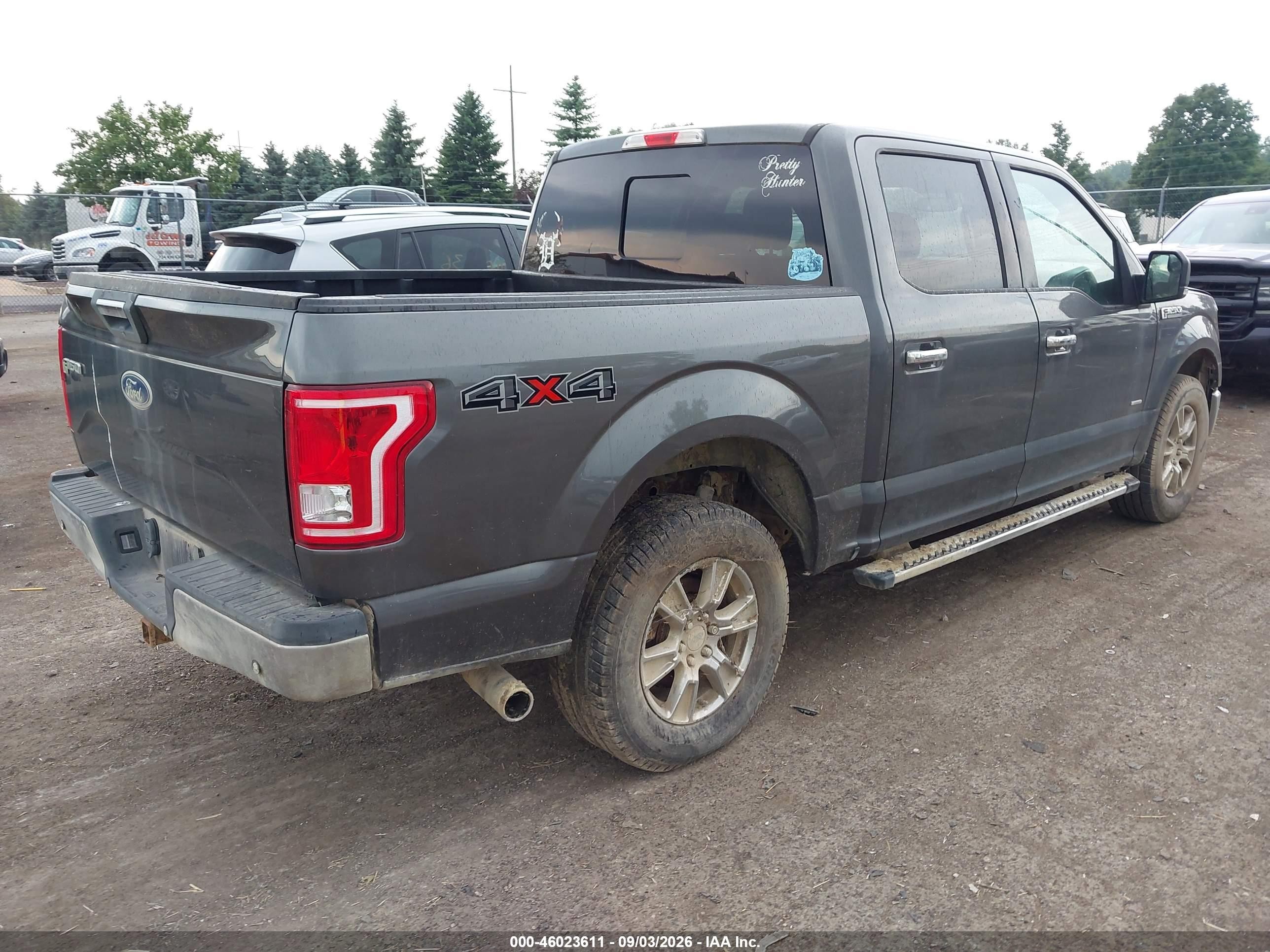 2015 Ford F-150 Xlt Gray vin: 1FTEW1EP9FFC50908