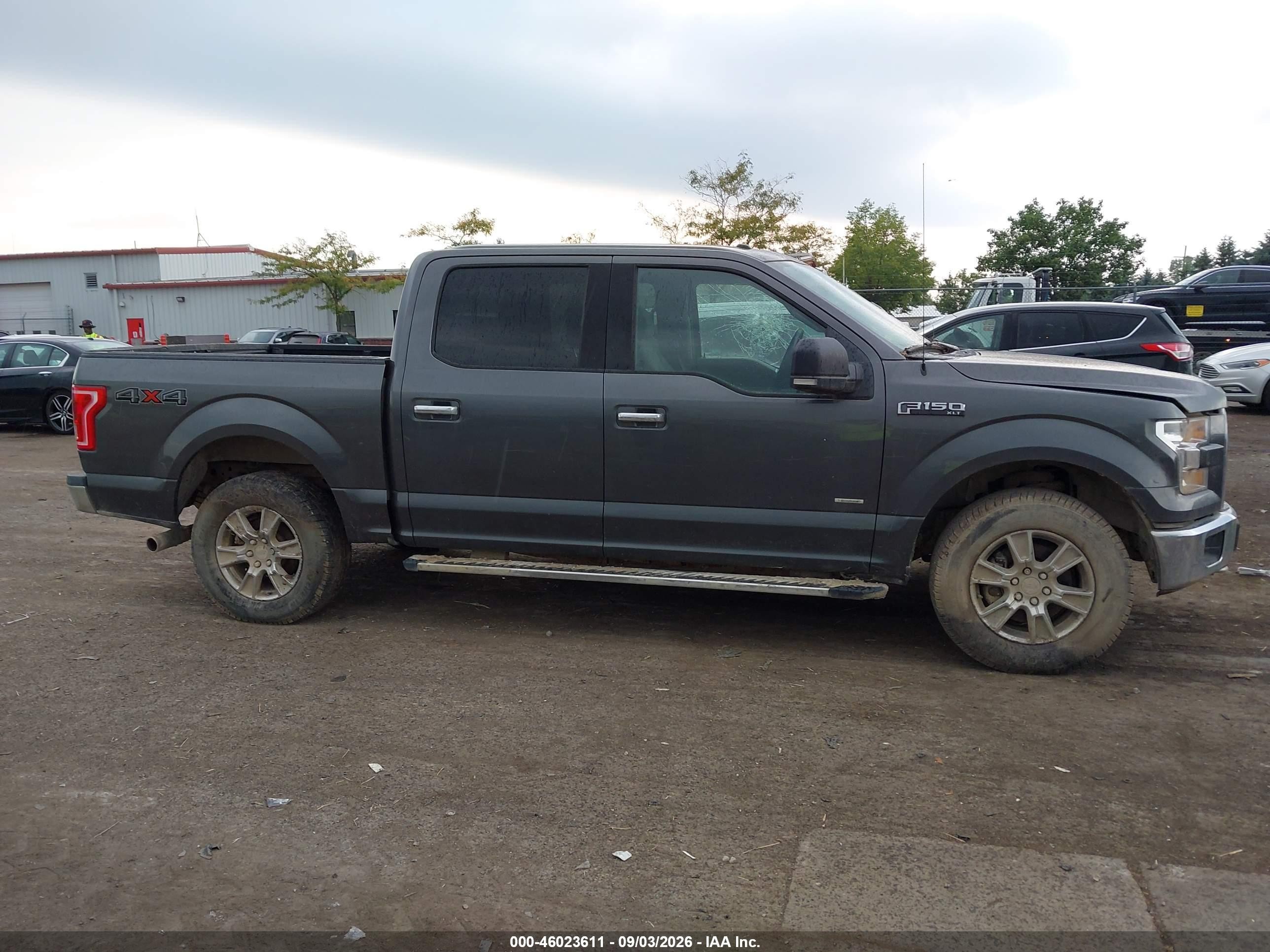 2015 Ford F-150 Xlt Gray vin: 1FTEW1EP9FFC50908