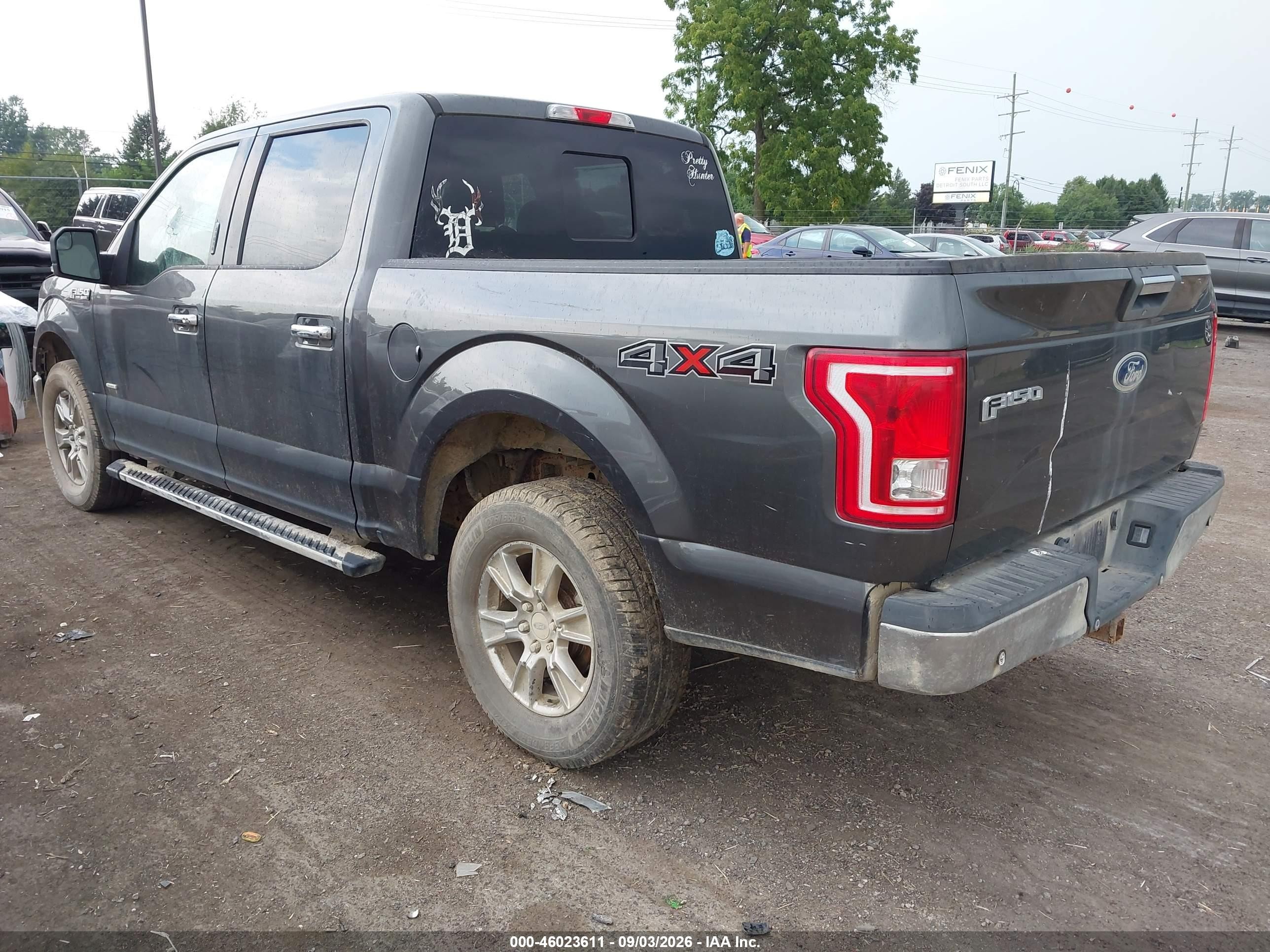 2015 Ford F-150 Xlt Gray vin: 1FTEW1EP9FFC50908