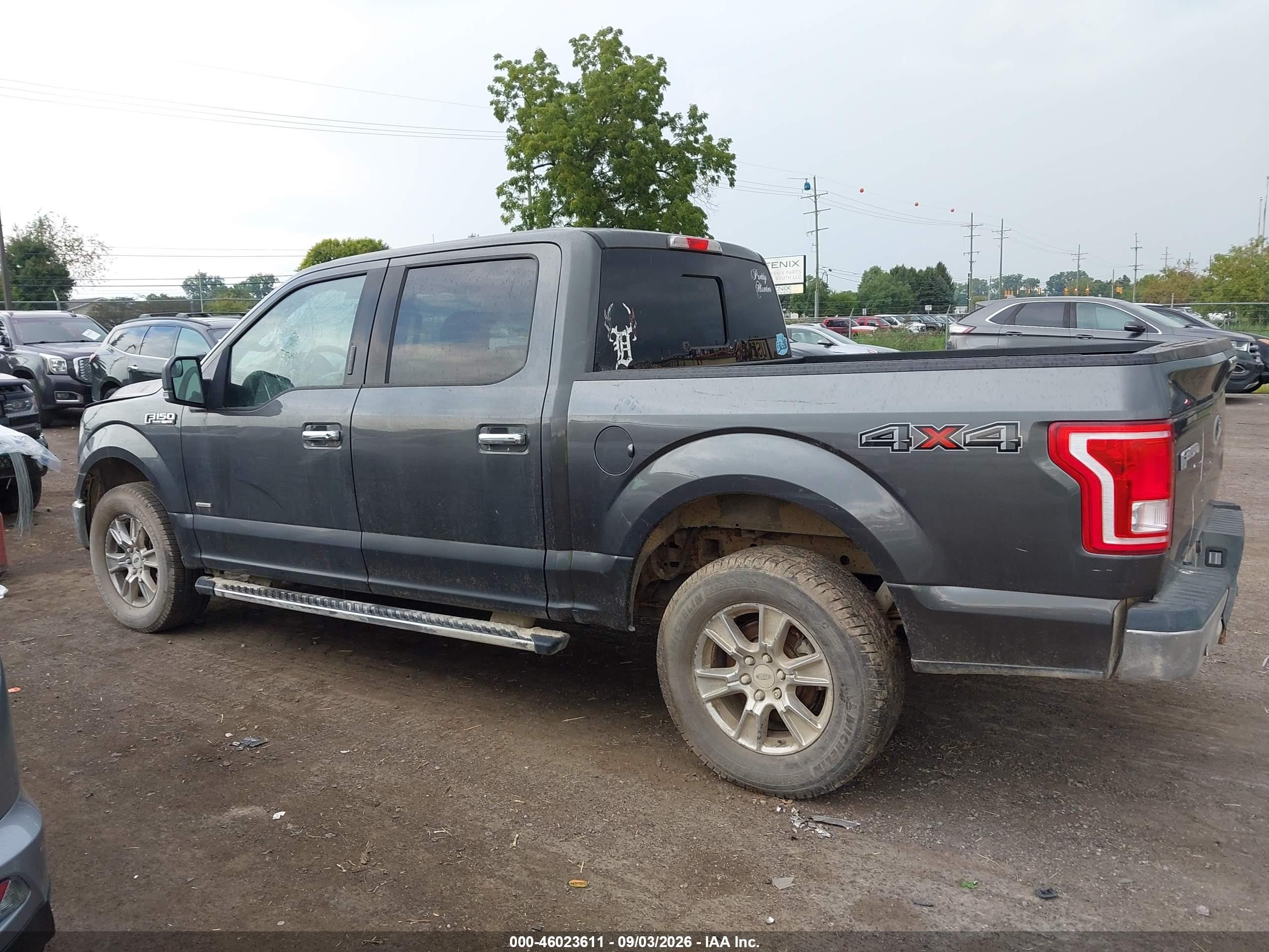 2015 Ford F-150 Xlt Gray vin: 1FTEW1EP9FFC50908