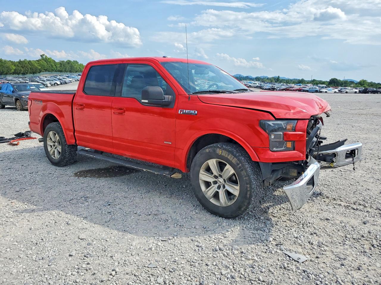 2015 Ford F150 Supercrew Red vin: 1FTEW1EP9FFC60886