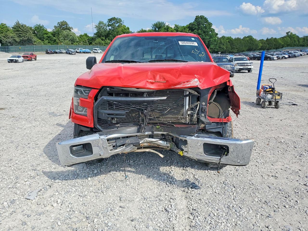 2015 Ford F150 Supercrew Red vin: 1FTEW1EP9FFC60886