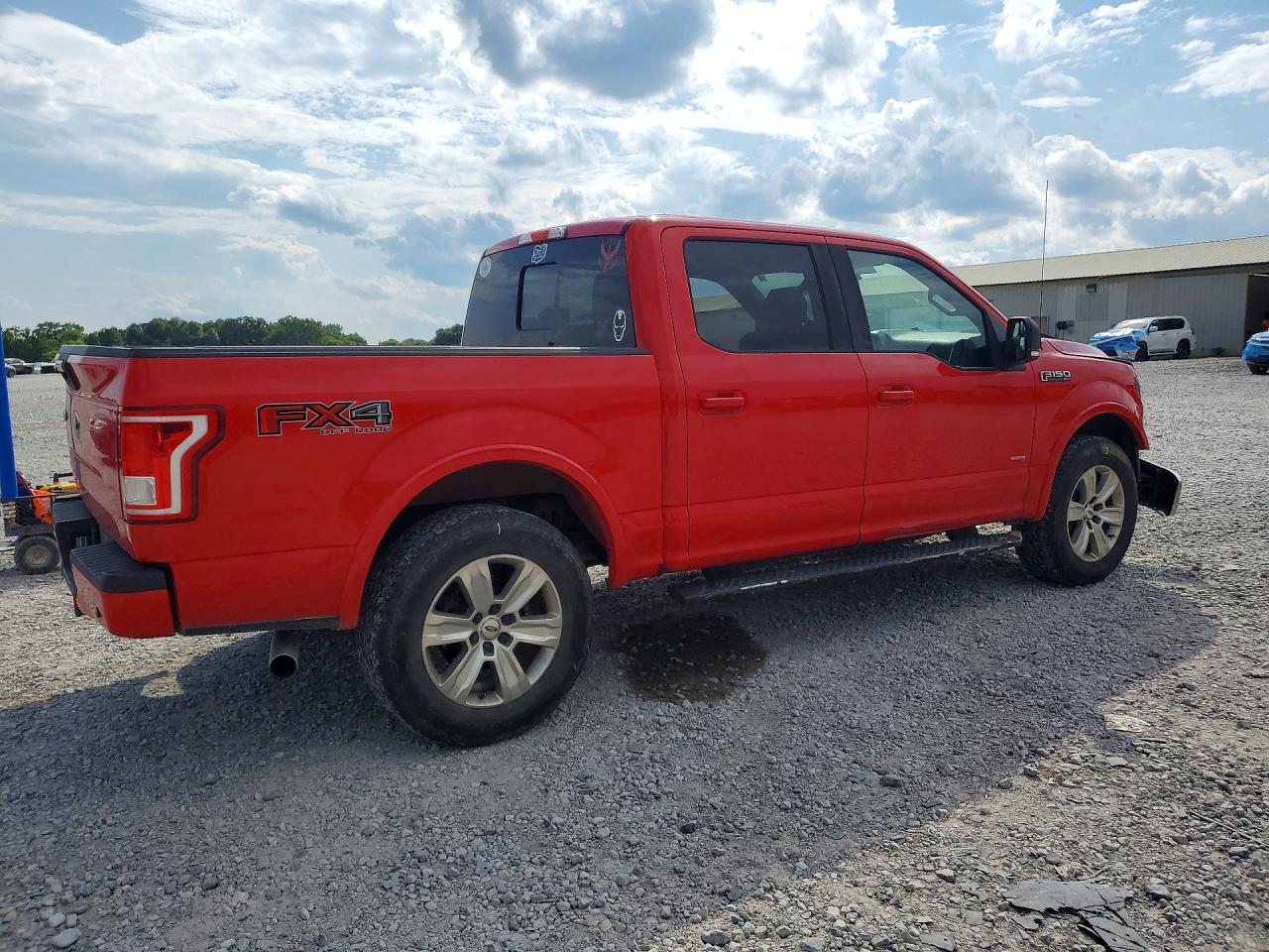 2015 Ford F150 Supercrew Red vin: 1FTEW1EP9FFC60886