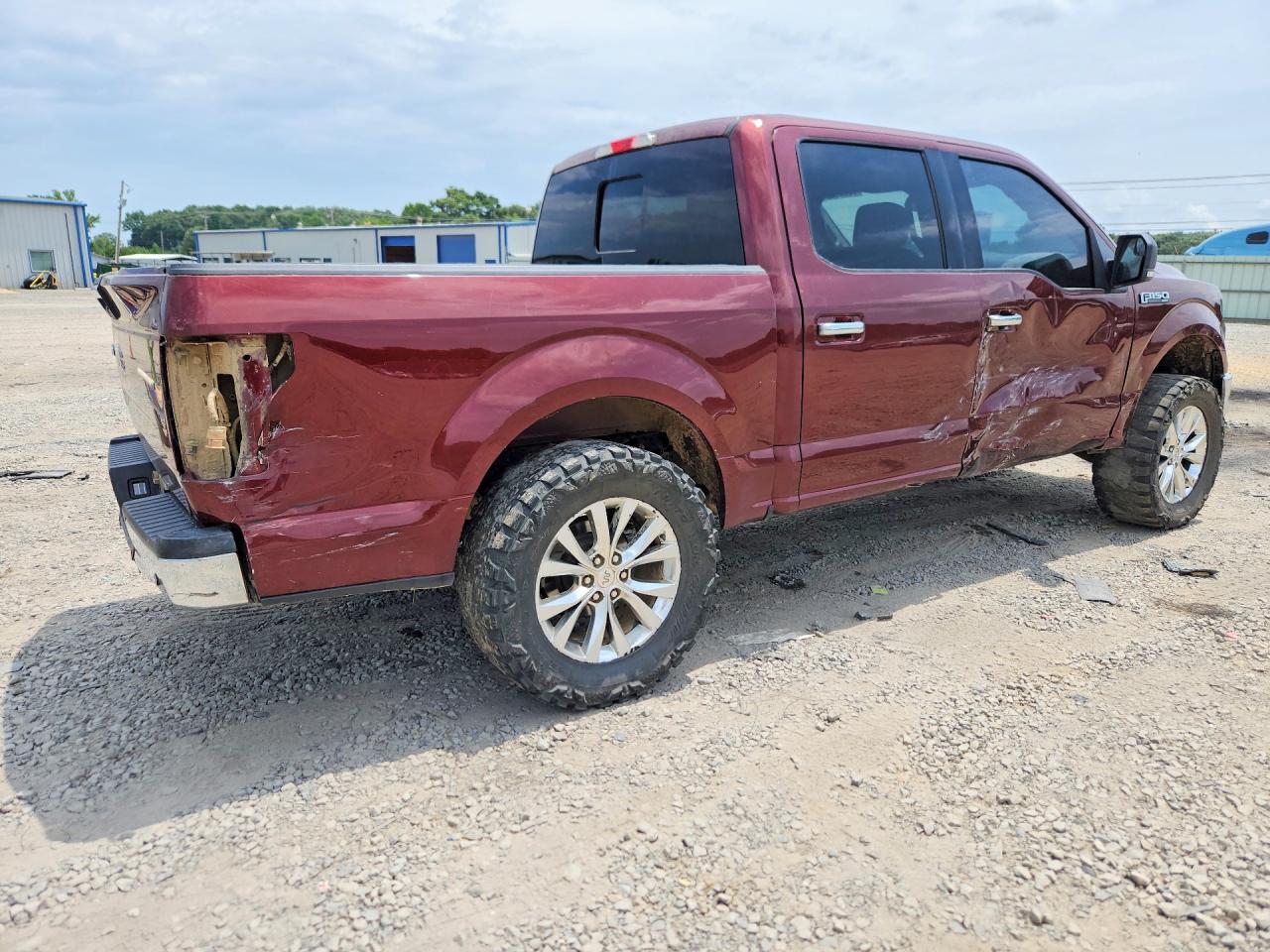 2015 Ford F150 Supercrew Burgundy vin: 1FTEW1EP9FKE68774