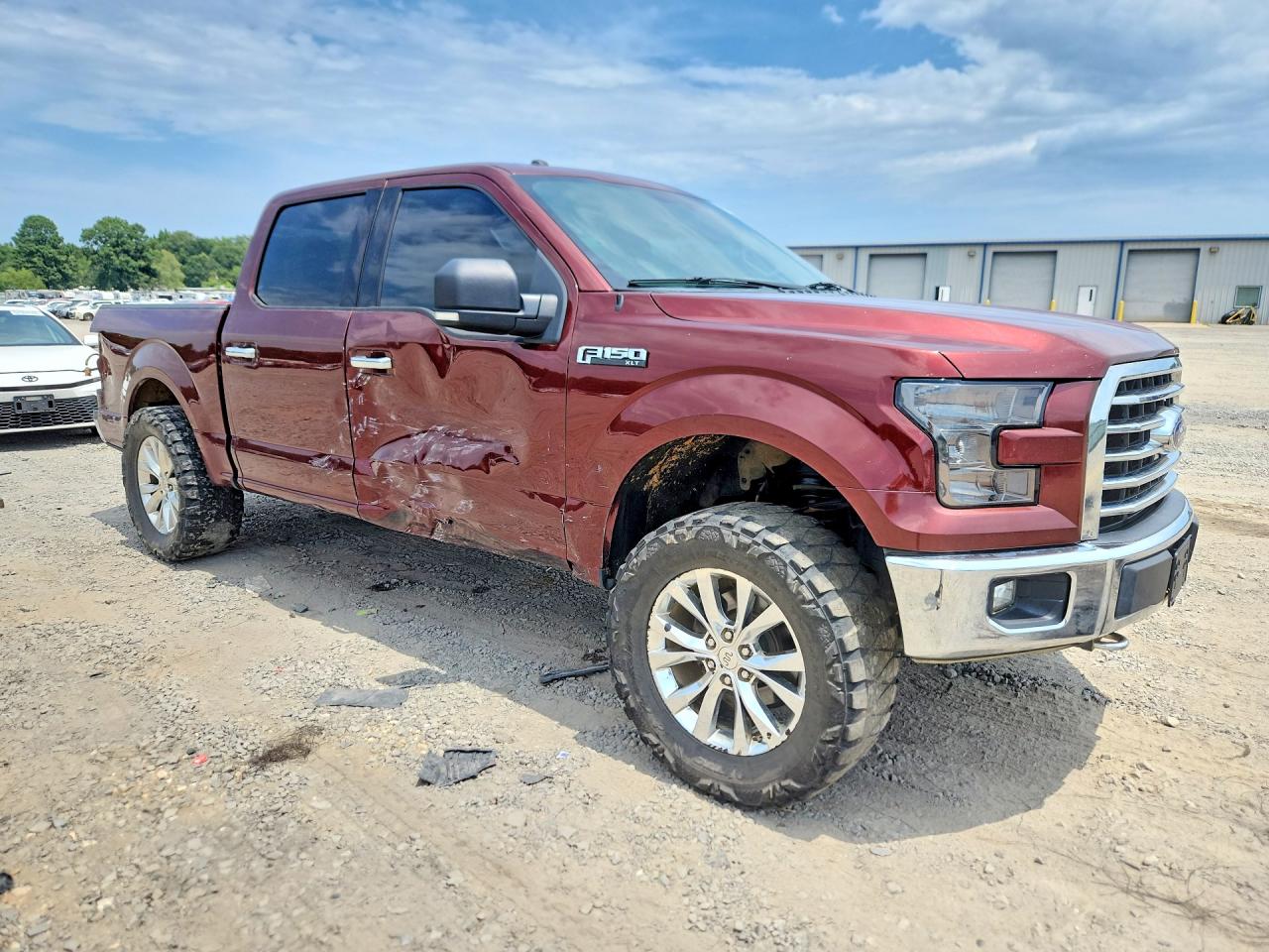 2015 Ford F150 Supercrew Burgundy vin: 1FTEW1EP9FKE68774