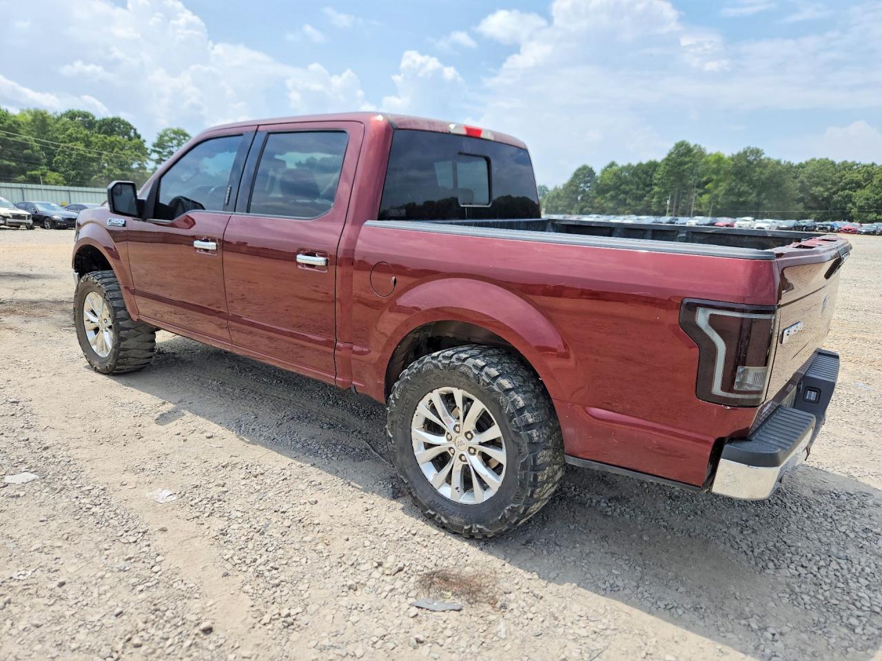 2015 Ford F150 Supercrew Burgundy vin: 1FTEW1EP9FKE68774