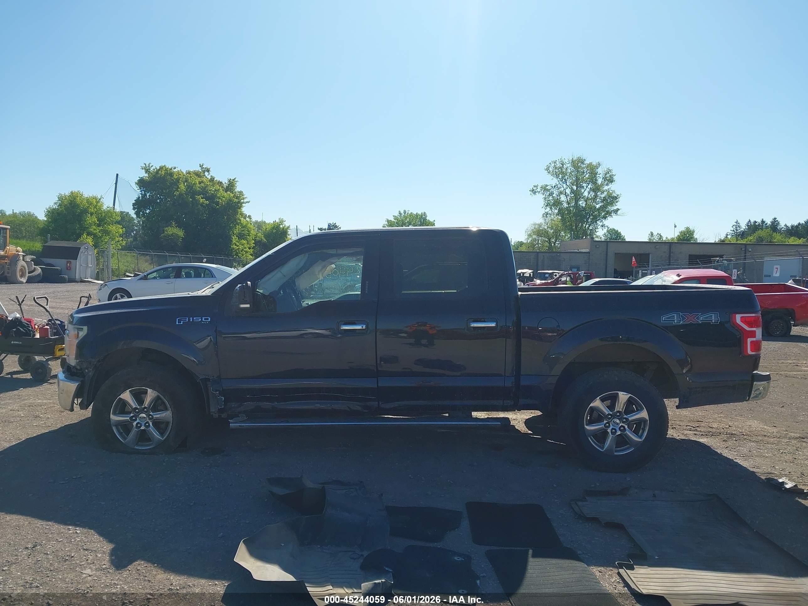 2018 Ford F-150 Xlt Black vin: 1FTEW1EP9JFE00976