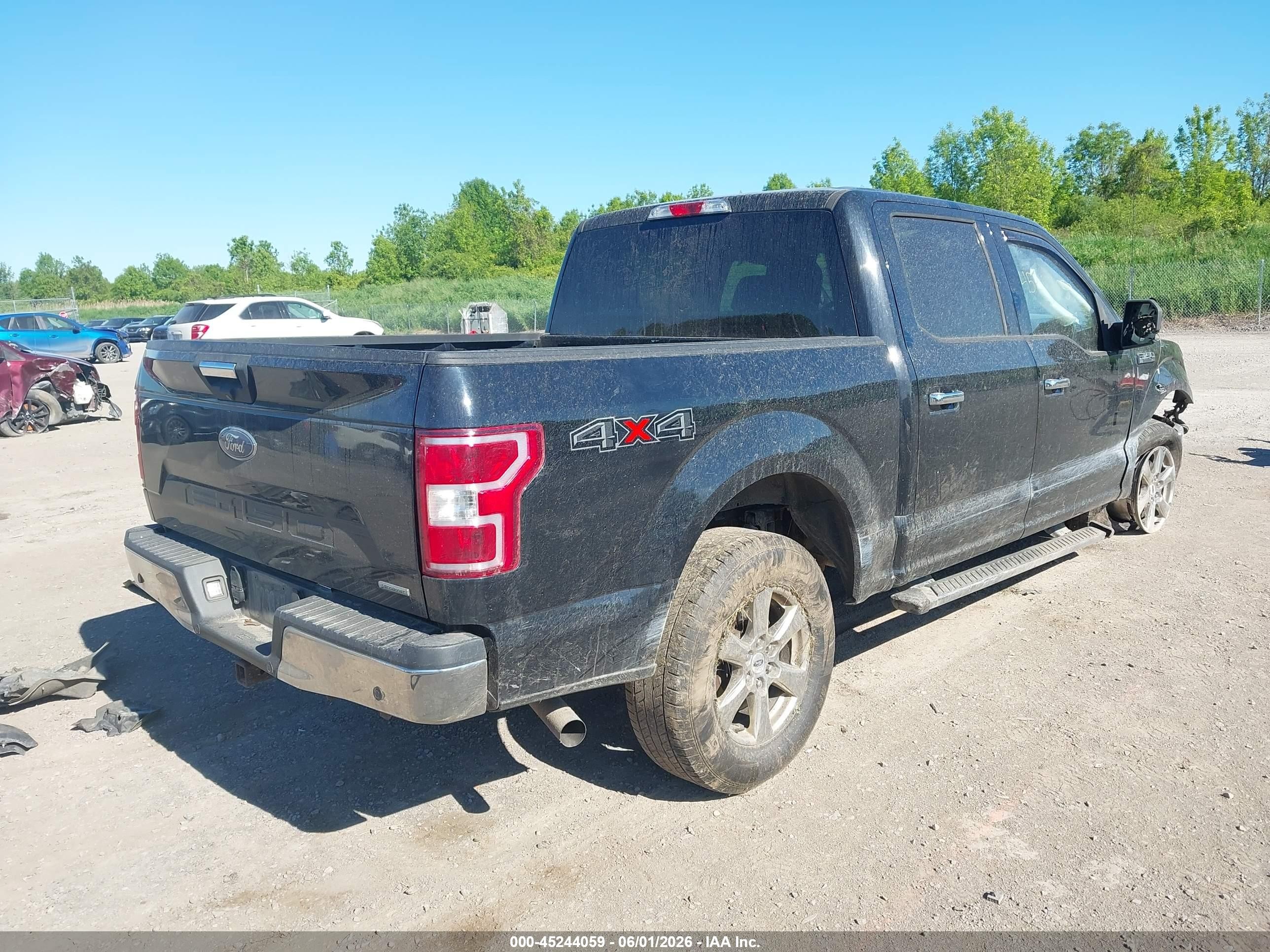 2018 Ford F-150 Xlt Black vin: 1FTEW1EP9JFE00976