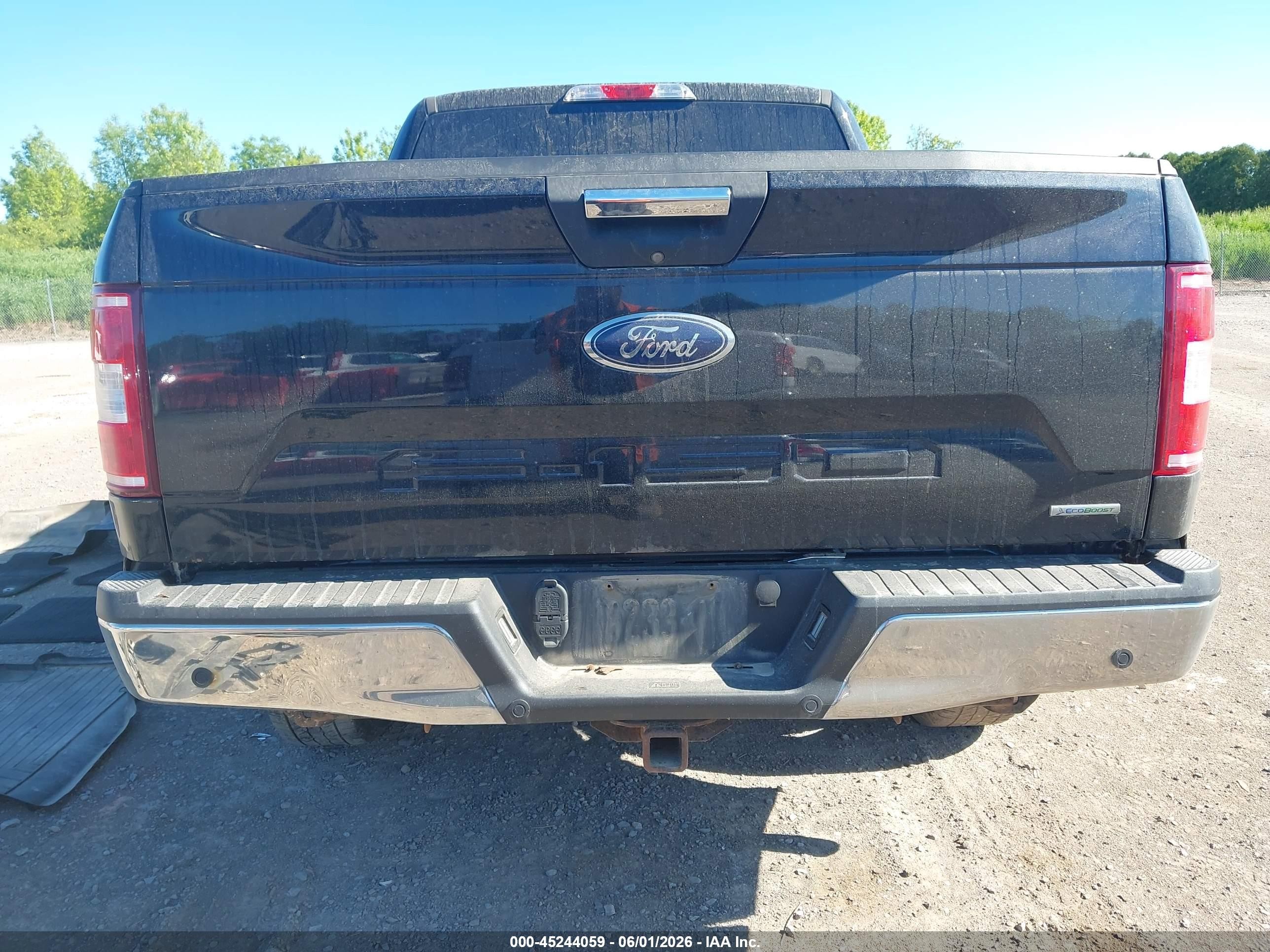 2018 Ford F-150 Xlt Black vin: 1FTEW1EP9JFE00976