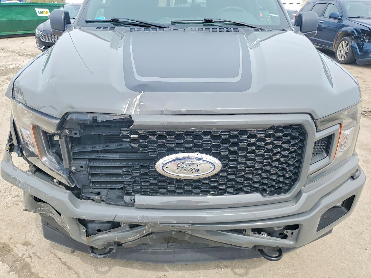 2018 Ford F150 Supercrew Gray vin: 1FTEW1EP9JFE45660