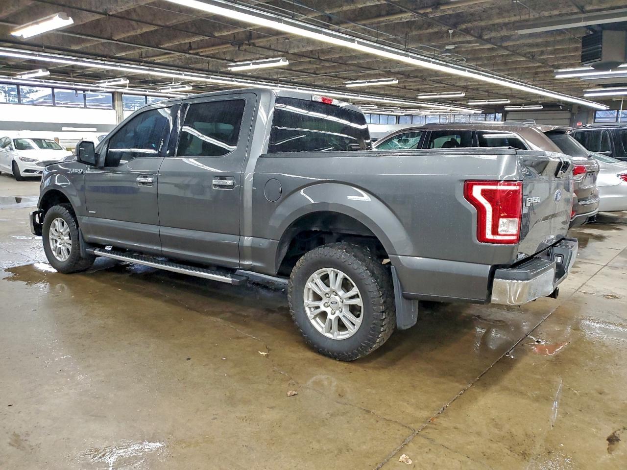 2015 Ford F150 Supercrew Gray vin: 1FTEW1EPXFFB43933