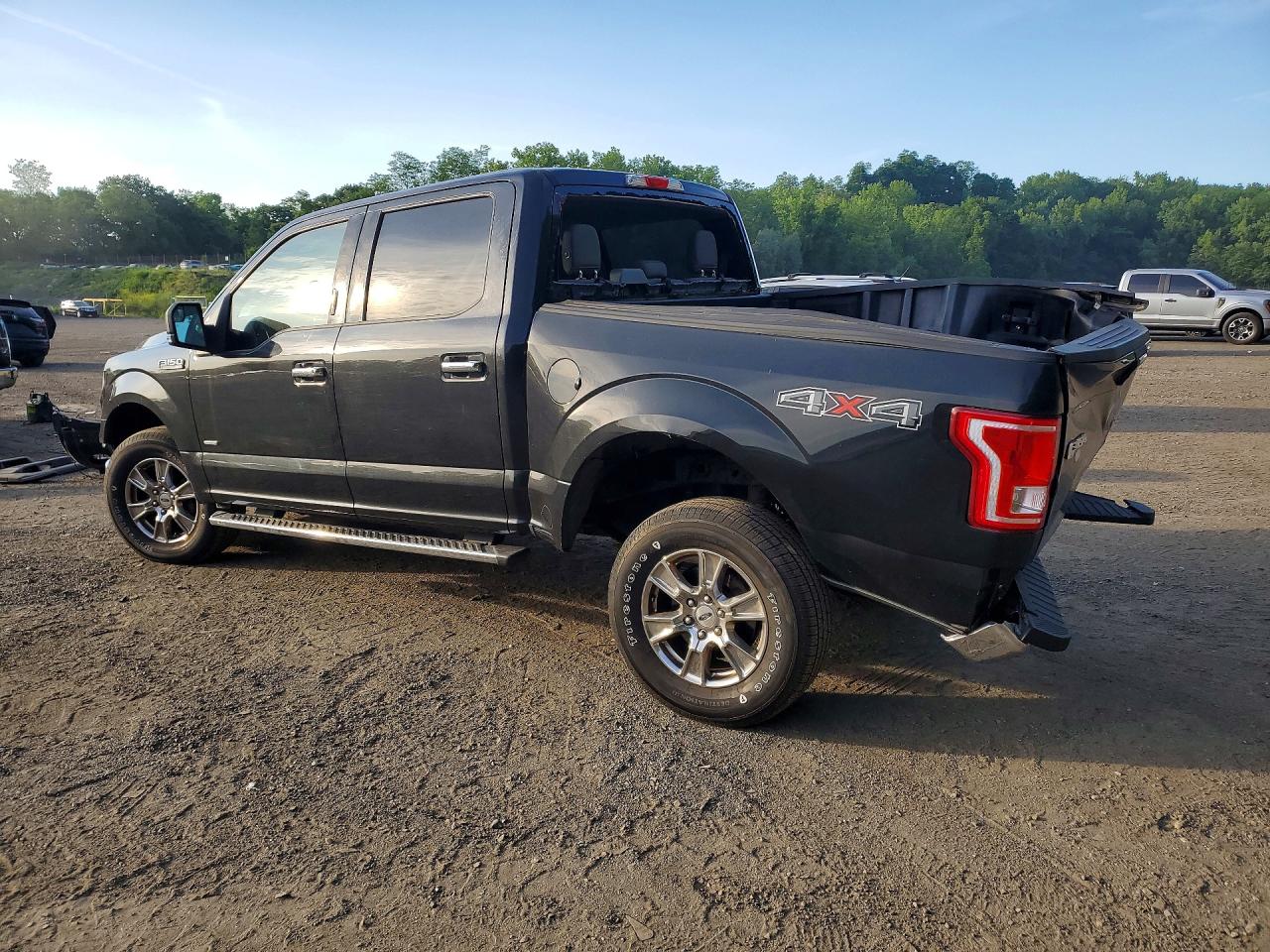 2015 Ford F150 Supercrew Black vin: 1FTEW1EPXFFB53300