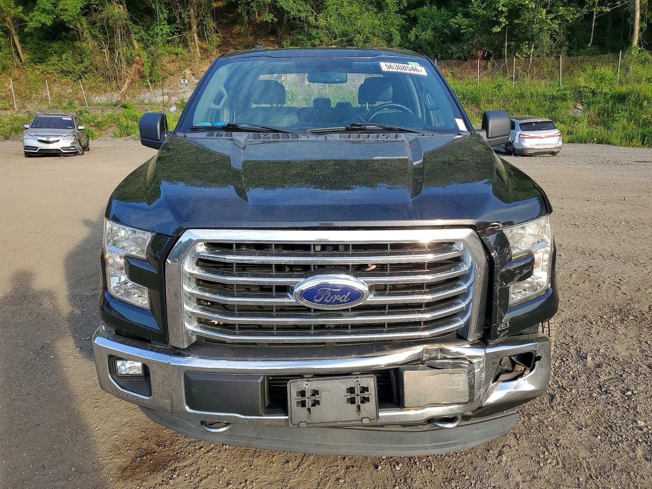 2015 Ford F150 Supercrew Black vin: 1FTEW1EPXFFB53300