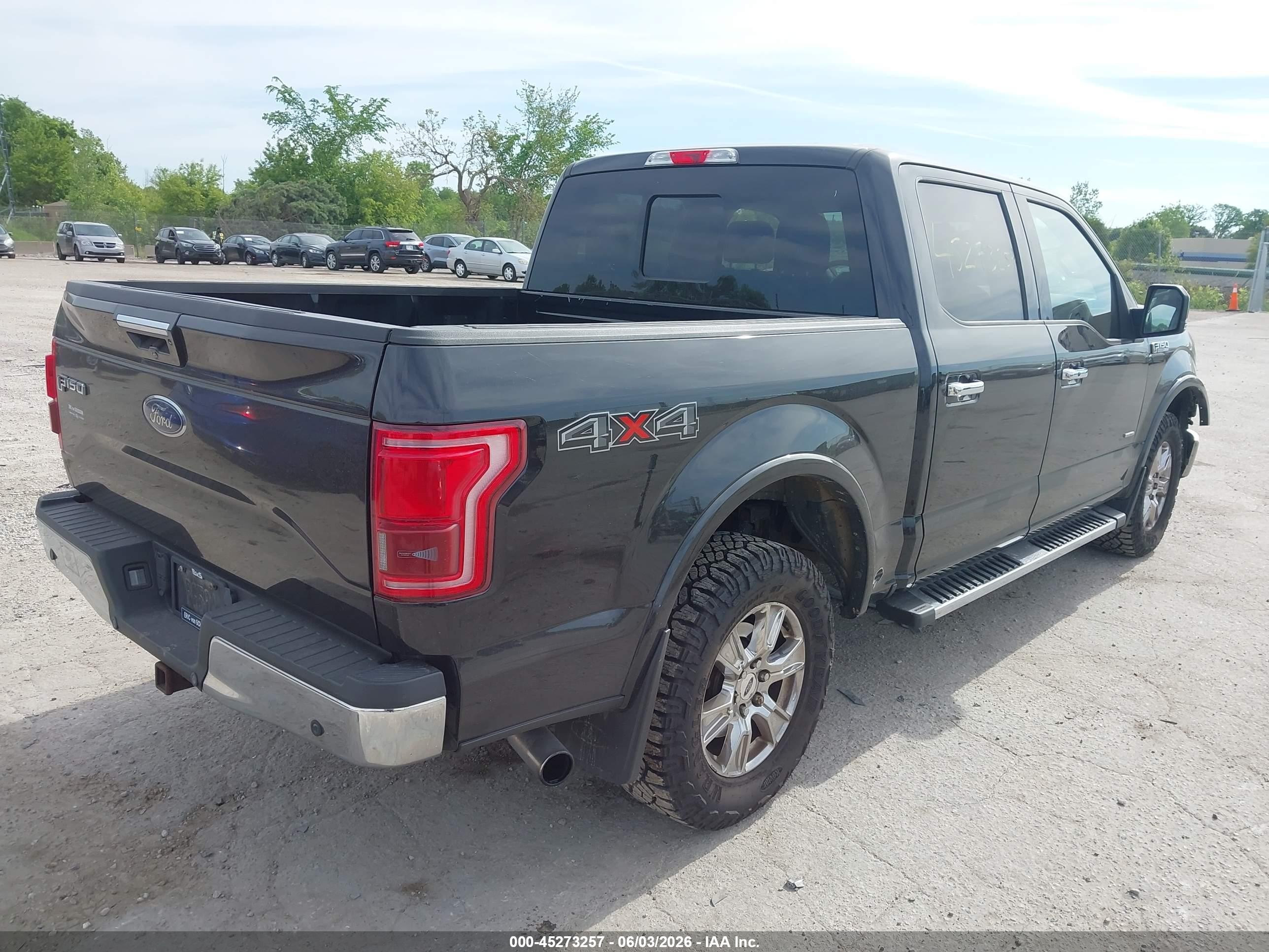 2015 Ford F-150 Lariat Black vin: 1FTEW1EPXFKD05289