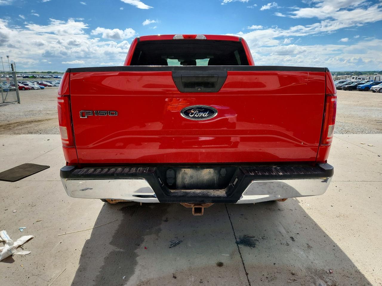 2015 Ford F150 Supercrew Red vin: 1FTEW1EPXFKD84947