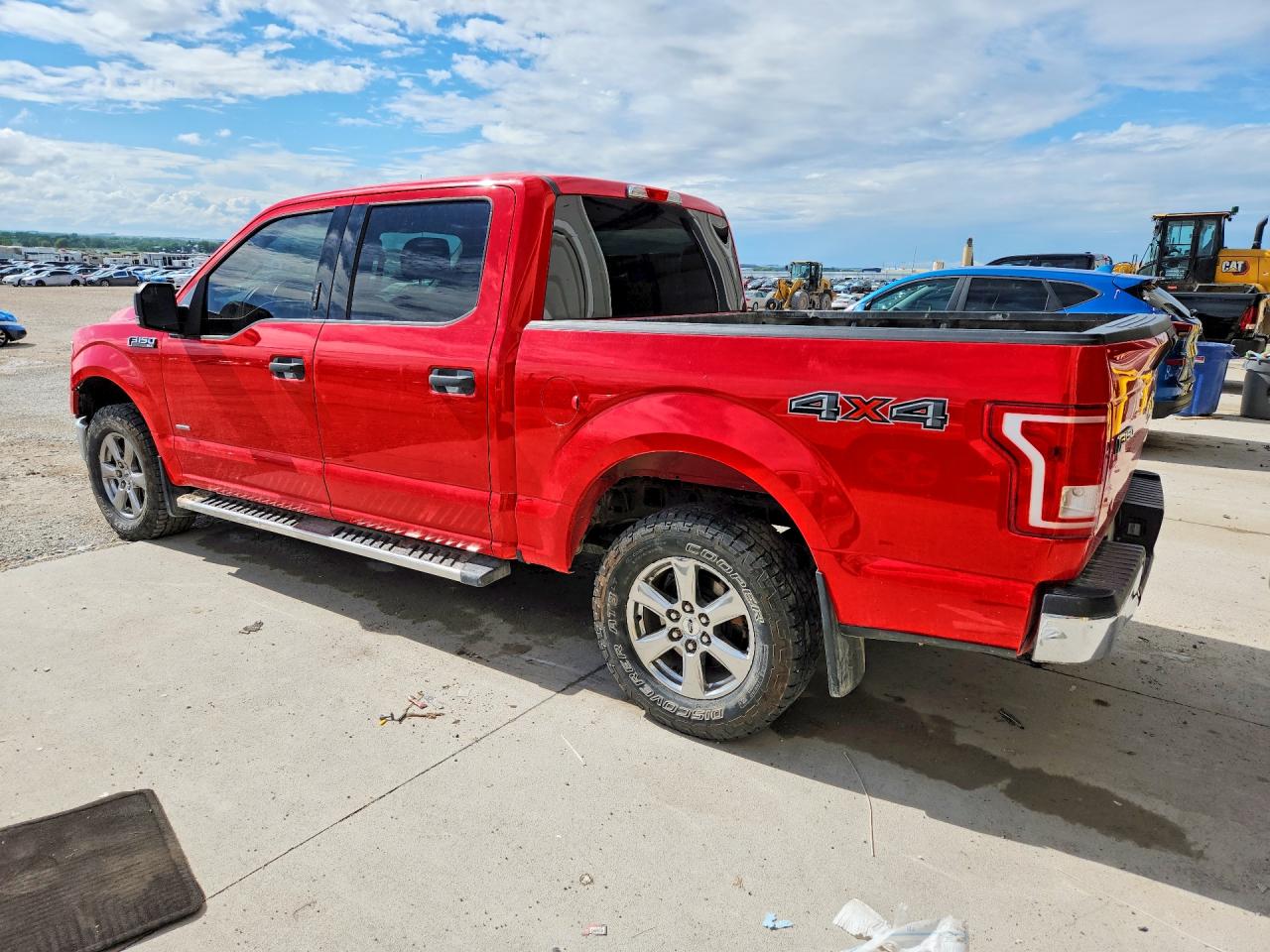 2015 Ford F150 Supercrew Red vin: 1FTEW1EPXFKD84947