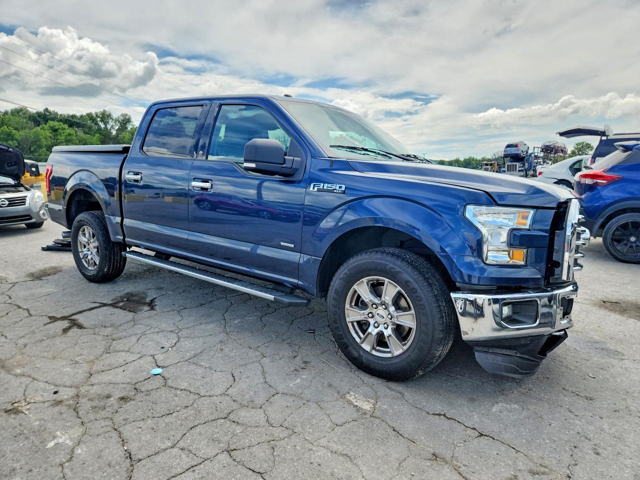 2015 Ford F150 Supercrew Синий vin: 1FTEW1EPXFKE27036