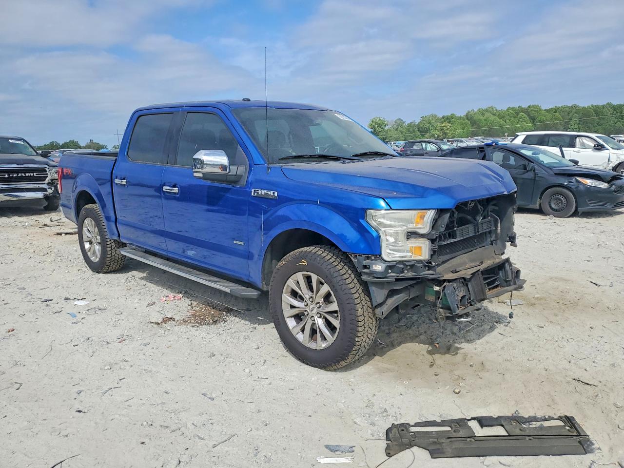 2017 Ford F150 Supercrew Blue vin: 1FTEW1EPXHFA21205