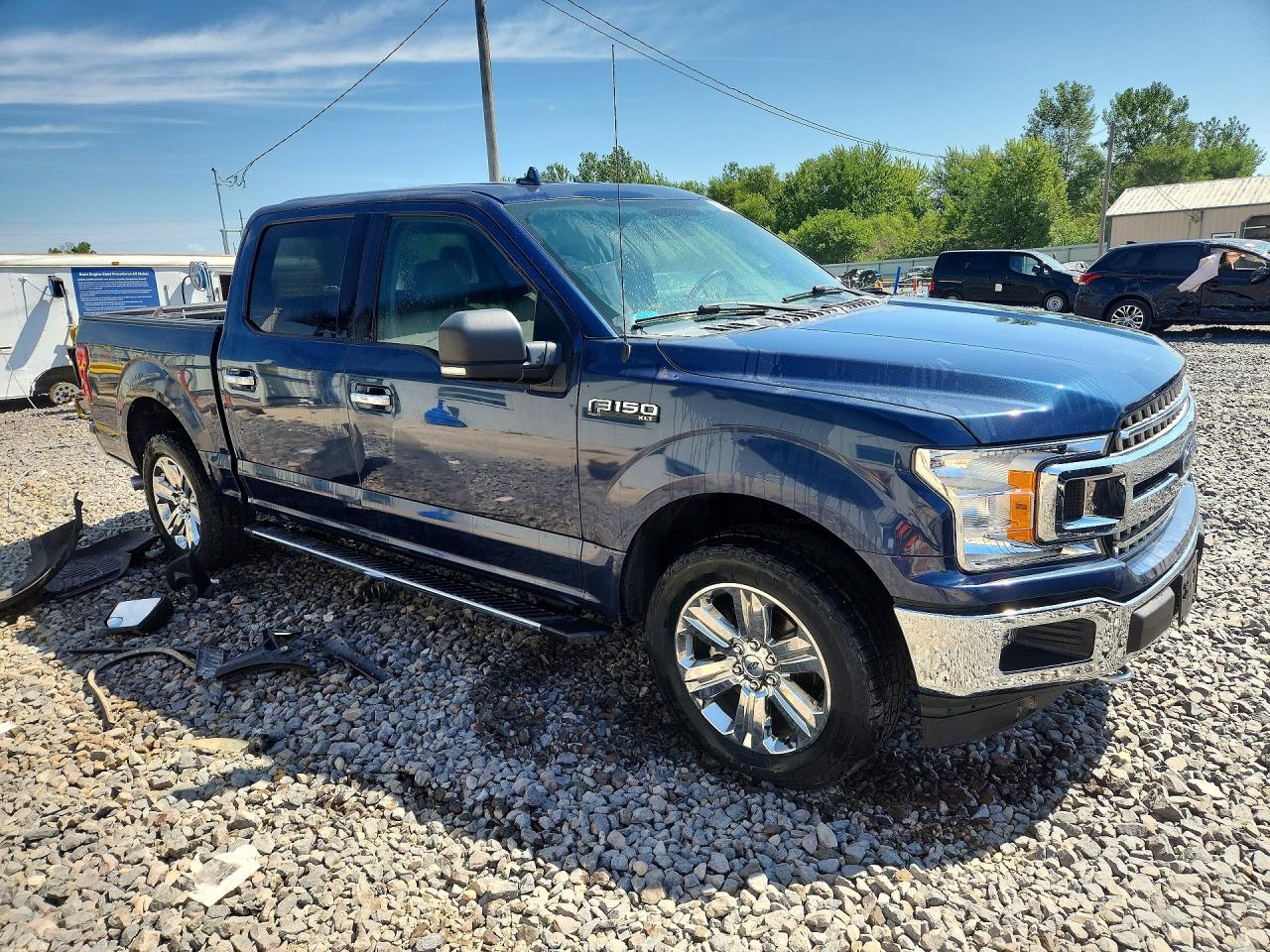 2018 Ford F150 Supercrew Blue vin: 1FTEW1EPXJFB68565
