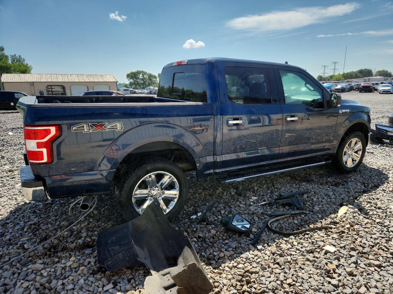 2018 Ford F150 Supercrew Blue vin: 1FTEW1EPXJFB68565