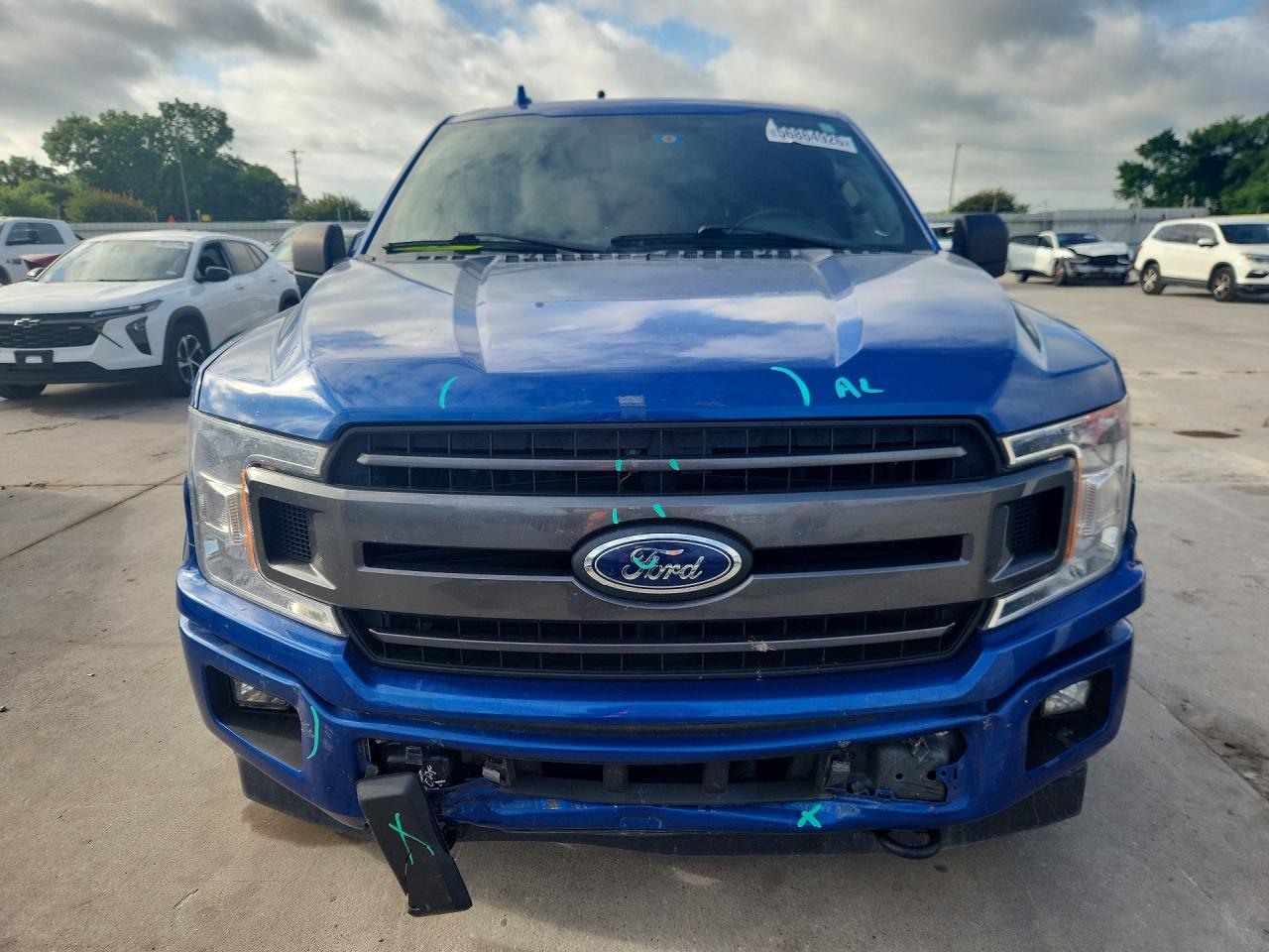 2018 Ford F150 Supercrew Blue vin: 1FTEW1EPXJKD56039